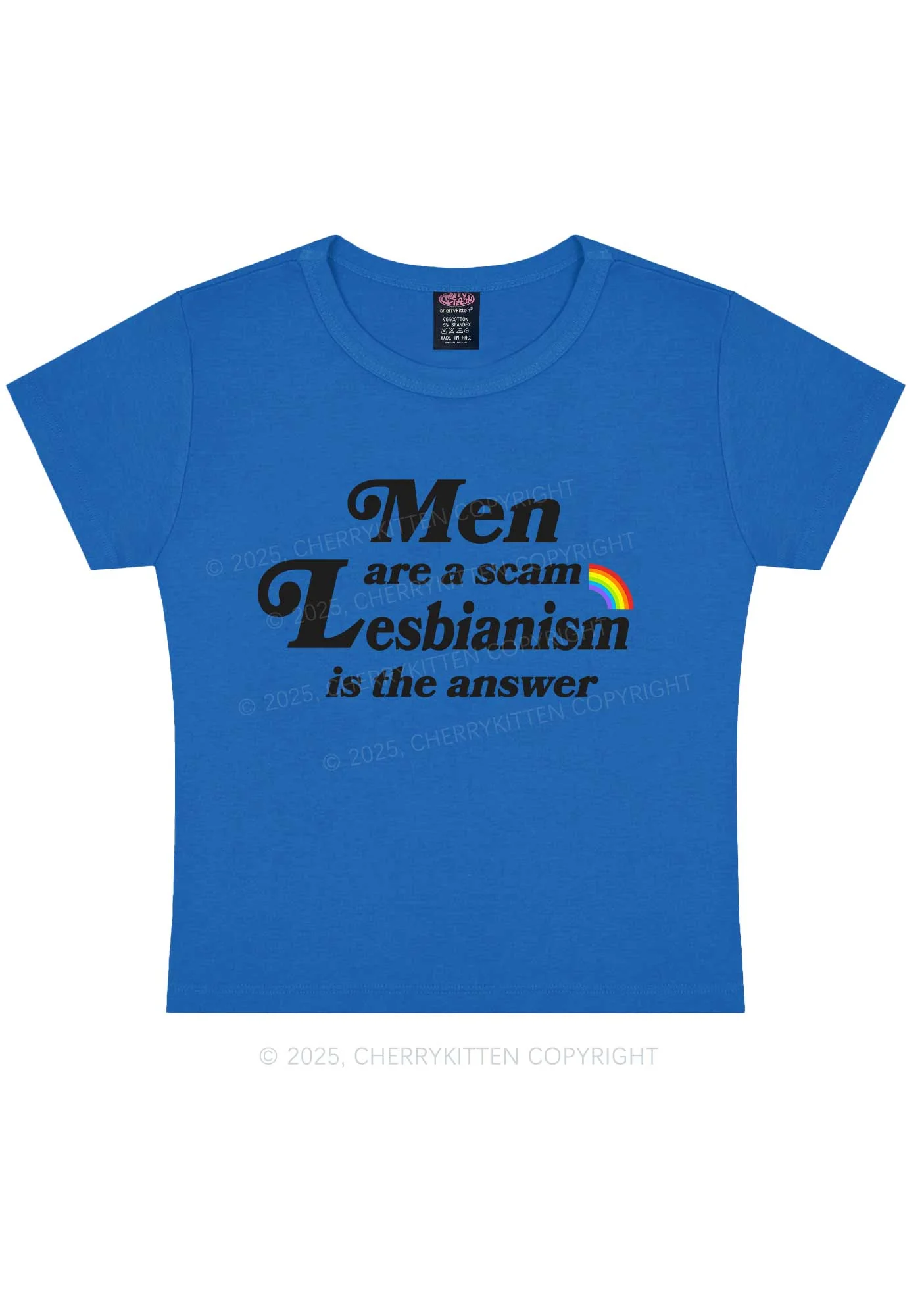 Men Lesbianism Y2K Baby Tee Cherrykitten - Image 10