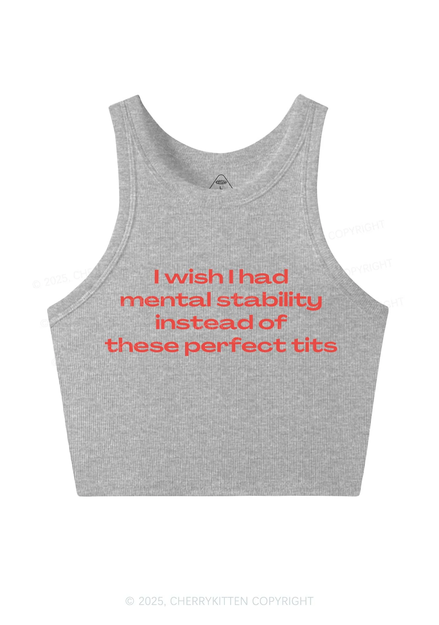 Mental Stability Y2K Crop Tank Top Cherrykitten - Image 4