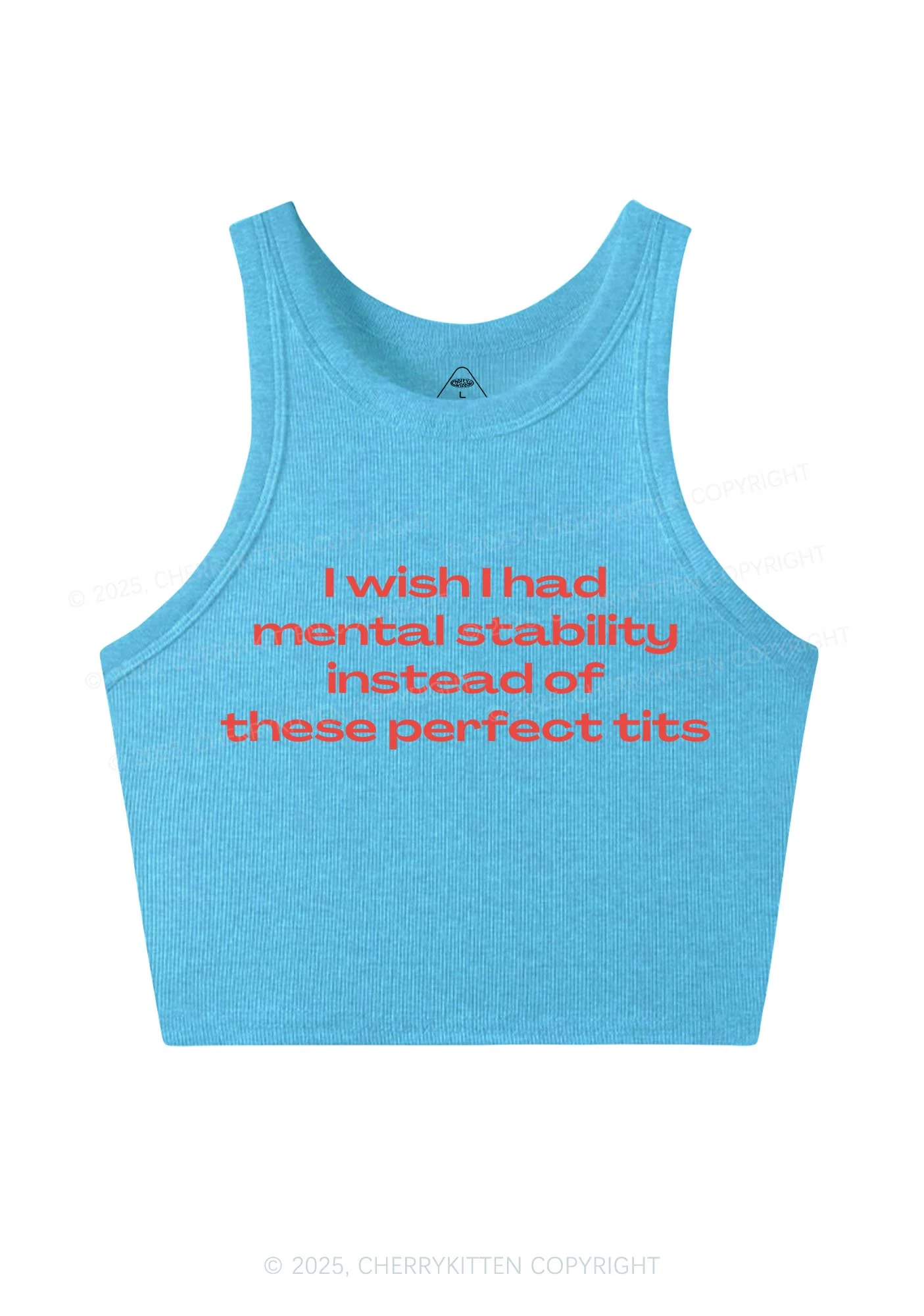Mental Stability Y2K Crop Tank Top Cherrykitten - Image 5