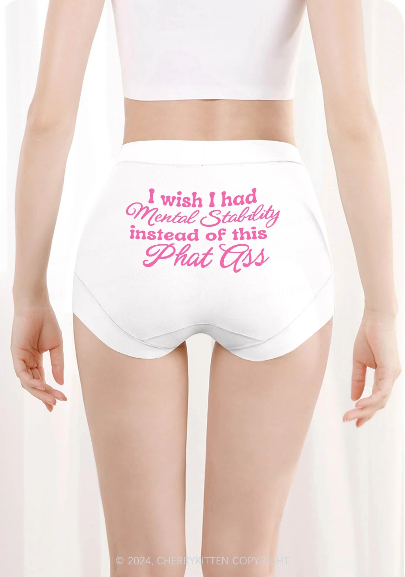 Mental Stability Y2K Mid Rise Waist Boyshort Cherrykitten - Image 3