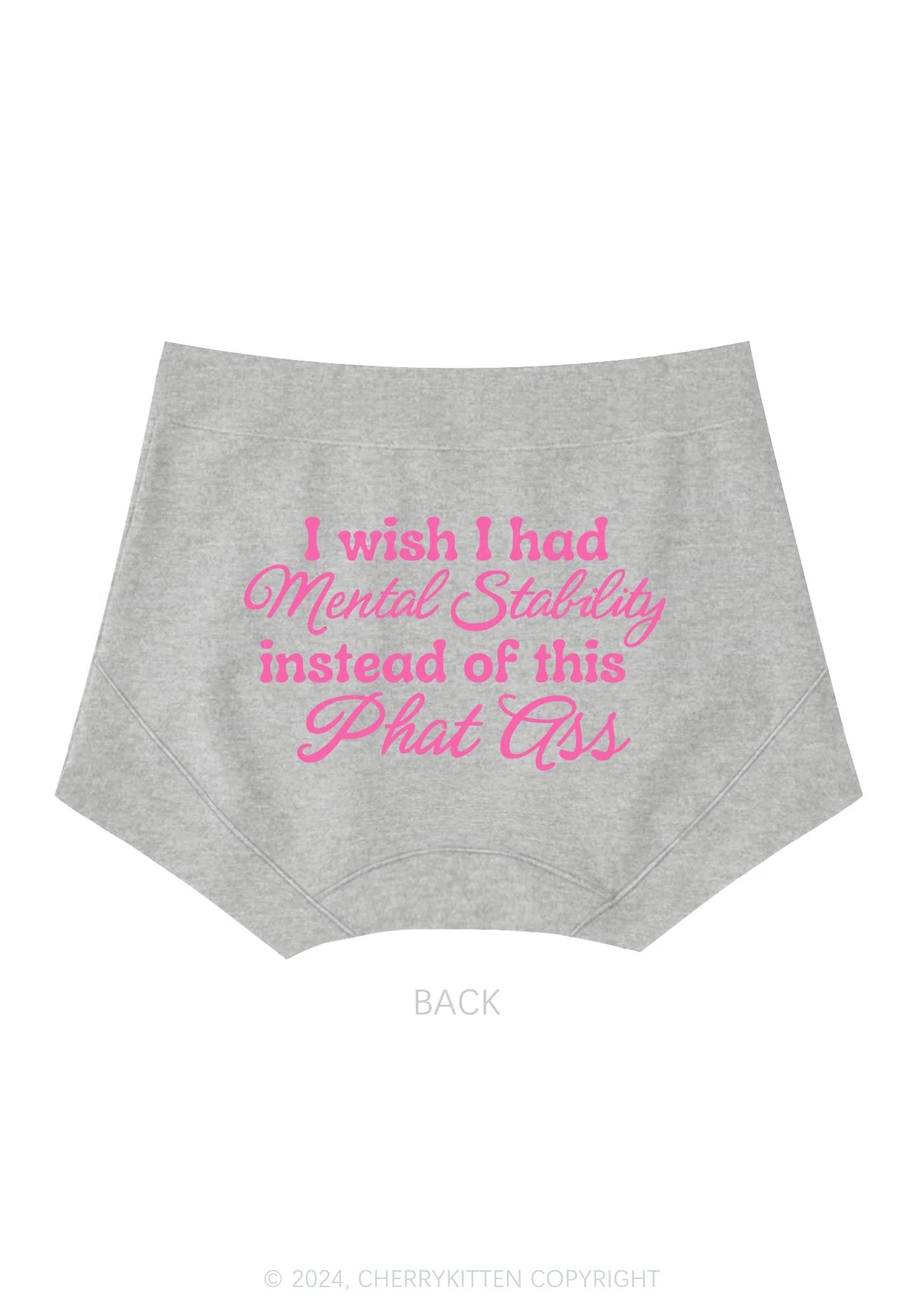Mental Stability Y2K Mid Rise Waist Boyshort Cherrykitten - Image 5