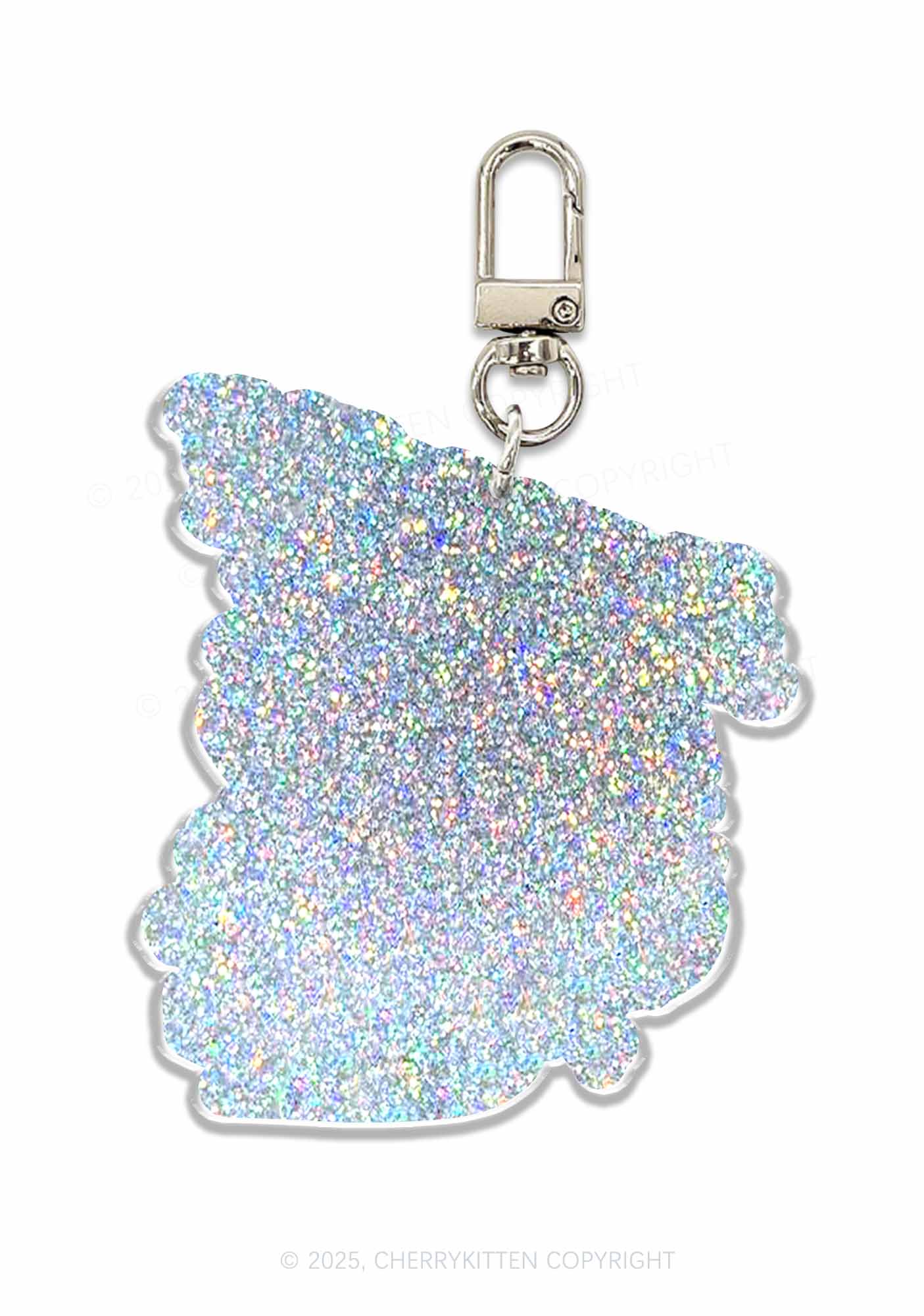 Meowdy Kitten 1Pc Y2K Glitter Keychain Cherrykitten - Image 2
