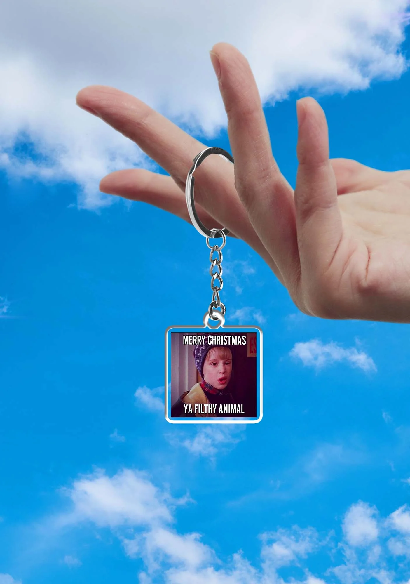 Merry Christmas Ya Filthy Animal 1Pc Y2K Keychain Cherrykitten - Image 2