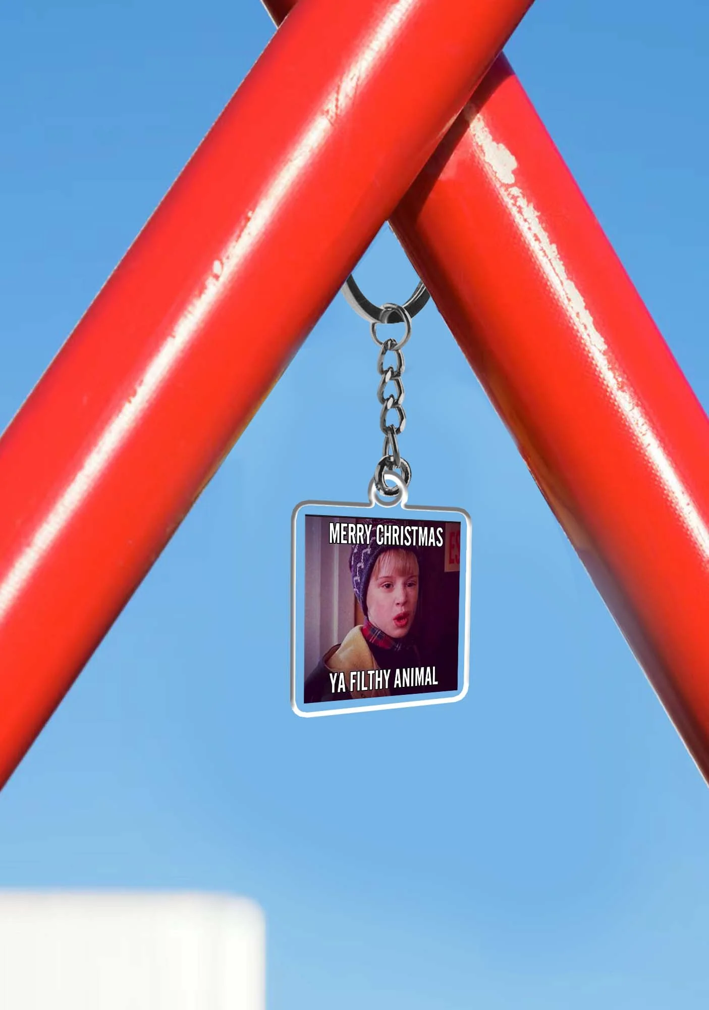Merry Christmas Ya Filthy Animal 1Pc Y2K Keychain Cherrykitten - Image 3