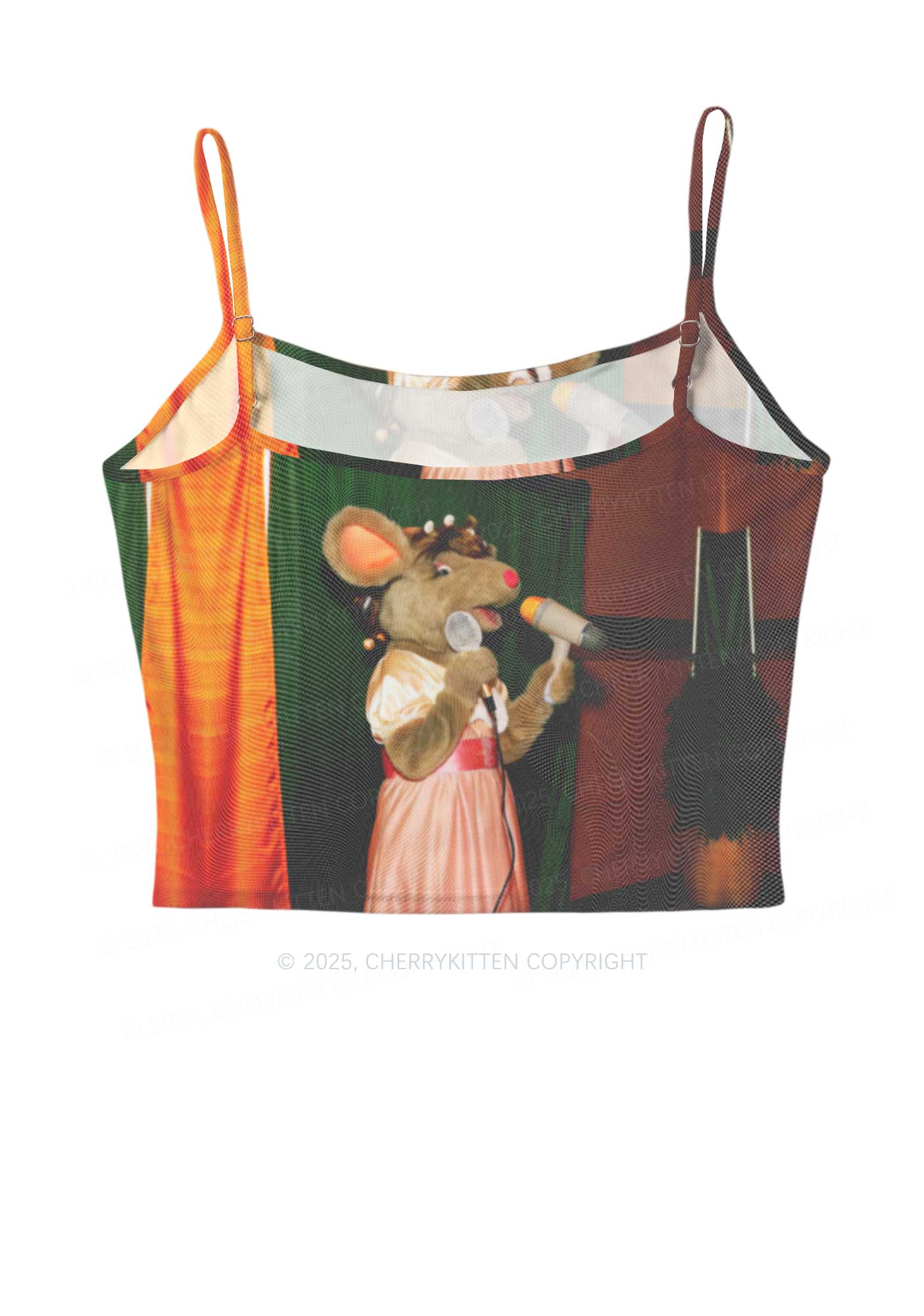 Mic Pink Dress Ratz Y2K Mesh Cami Tank Cherrykitten - Image 3