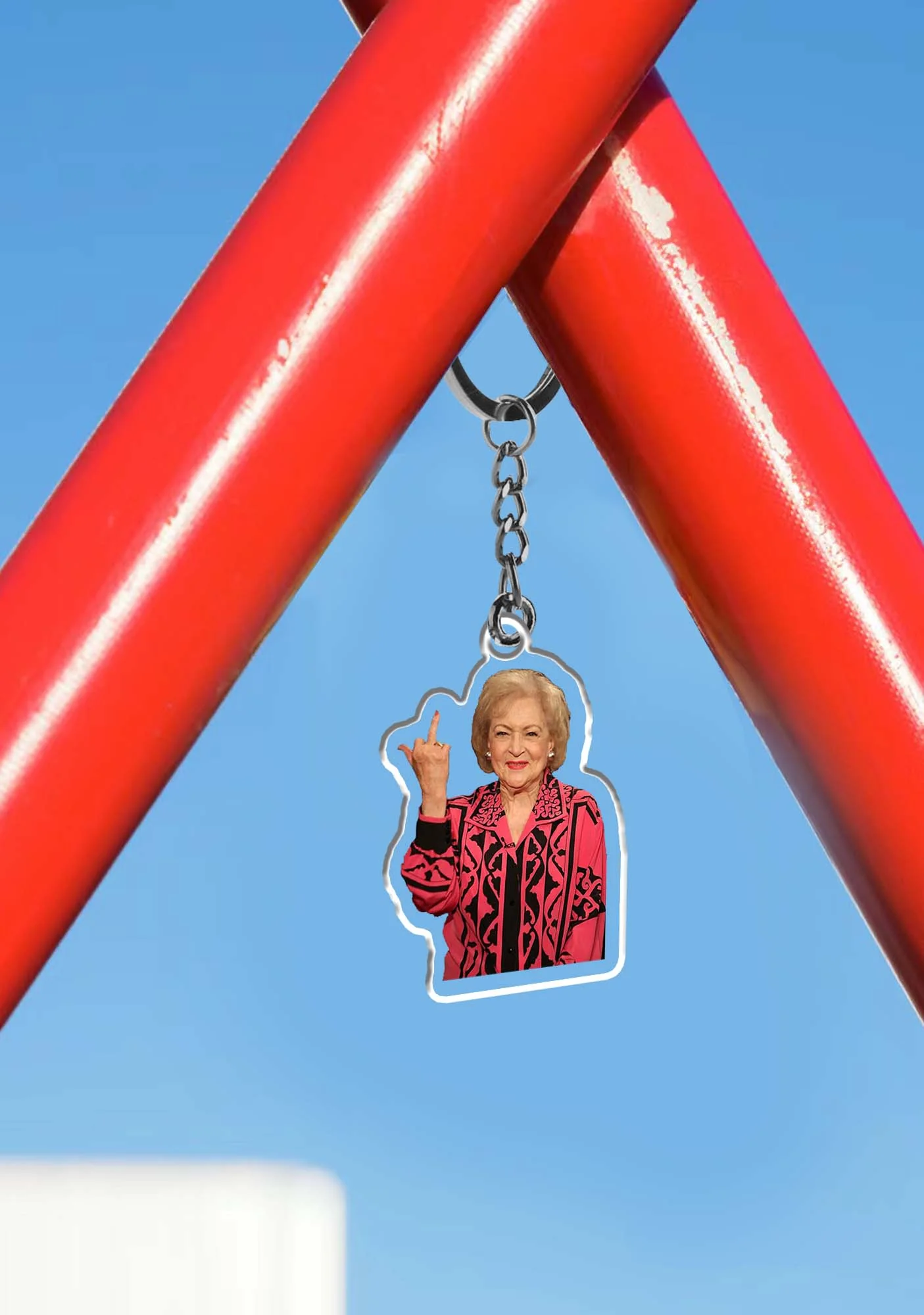 Middle Finger 1Pc Y2K Keychain Cherrykitten - Image 3