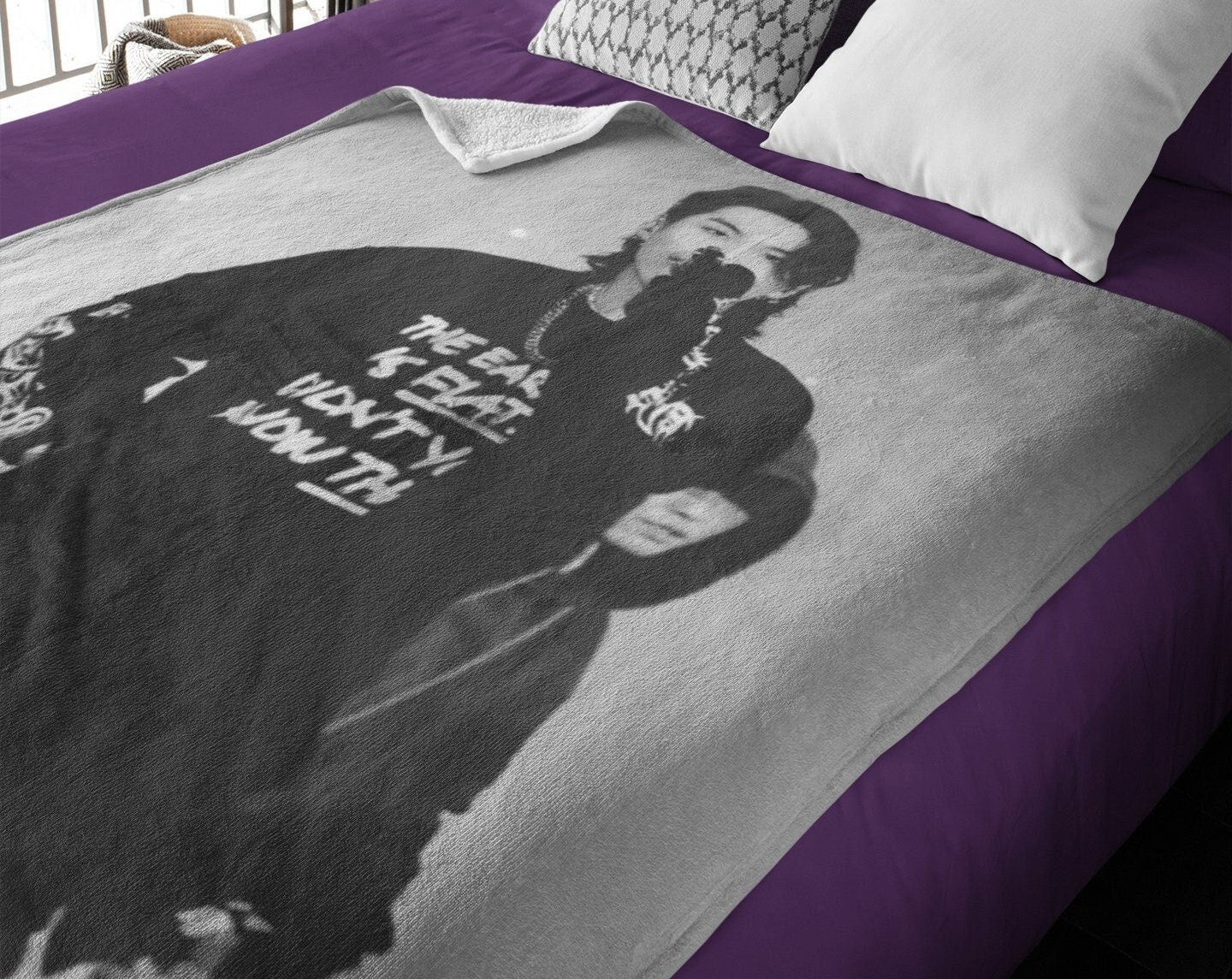 Min Yoongi Busan Concert Kpop Plush Blanket - Image 3