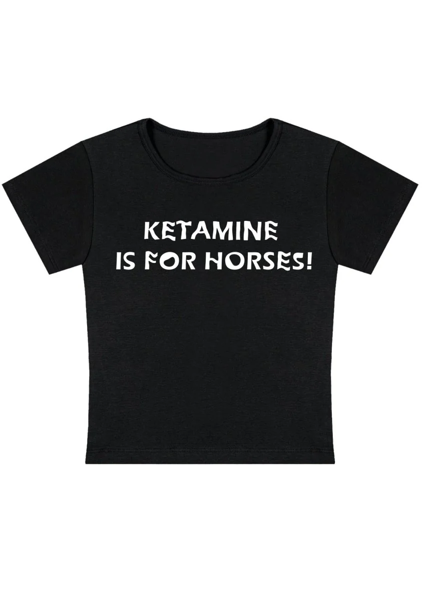 Mine Is For Horses Y2k Baby Tee - Image 2