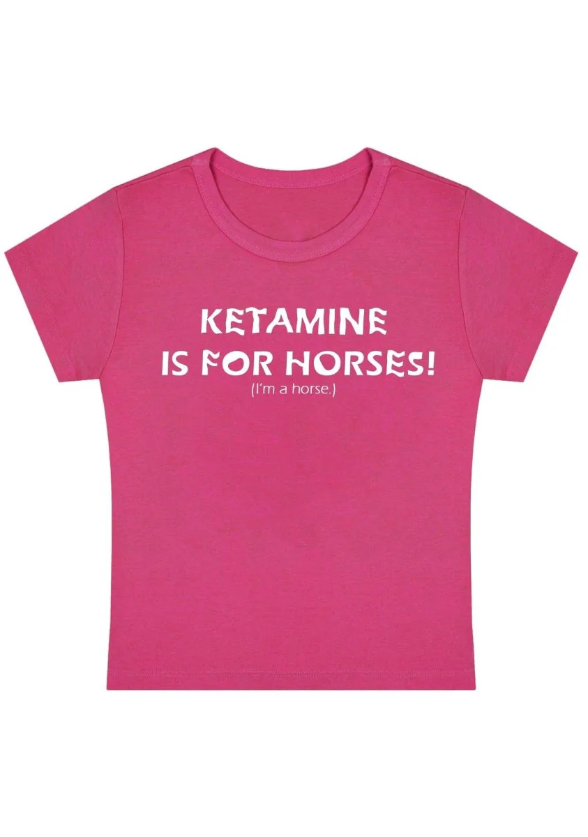 Mine Is For Horses Y2k Baby Tee - Image 3