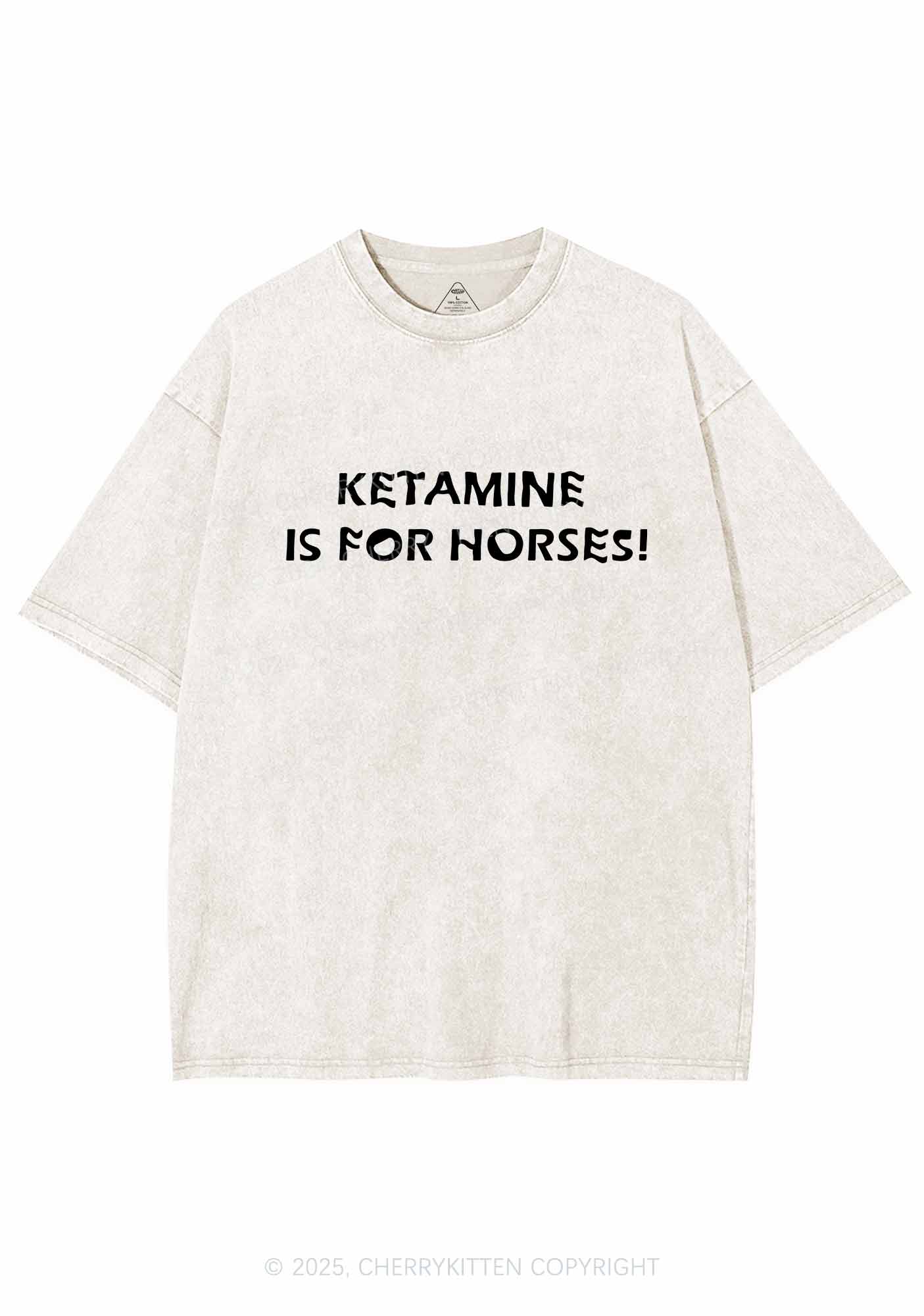 Mine Is For Horses Y2K Washed Tee Cherrykitten - Image 5