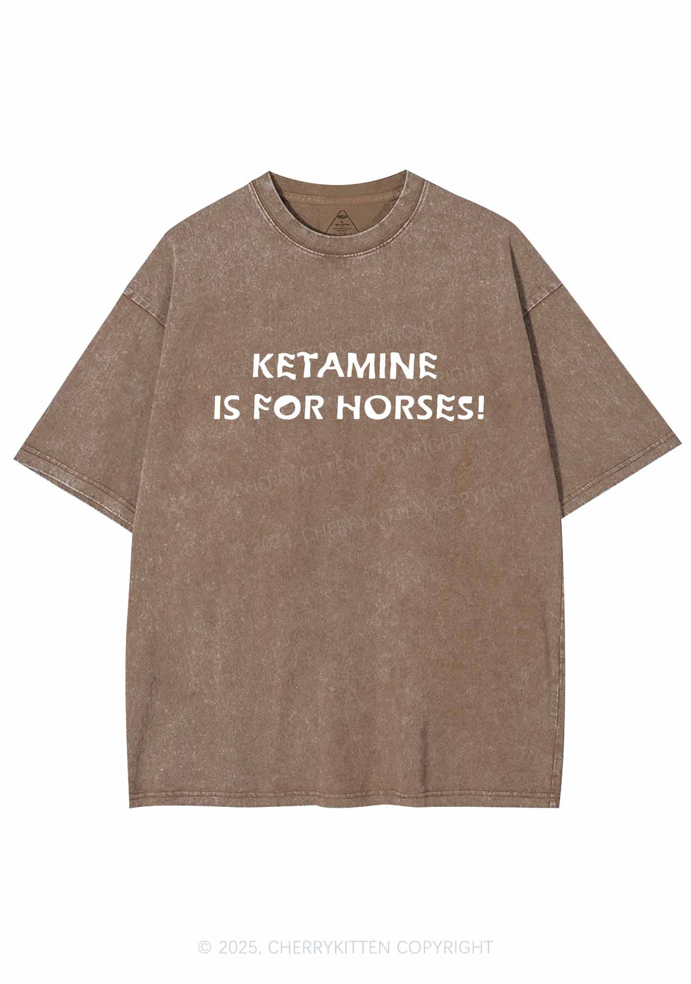 Mine Is For Horses Y2K Washed Tee Cherrykitten - Image 7