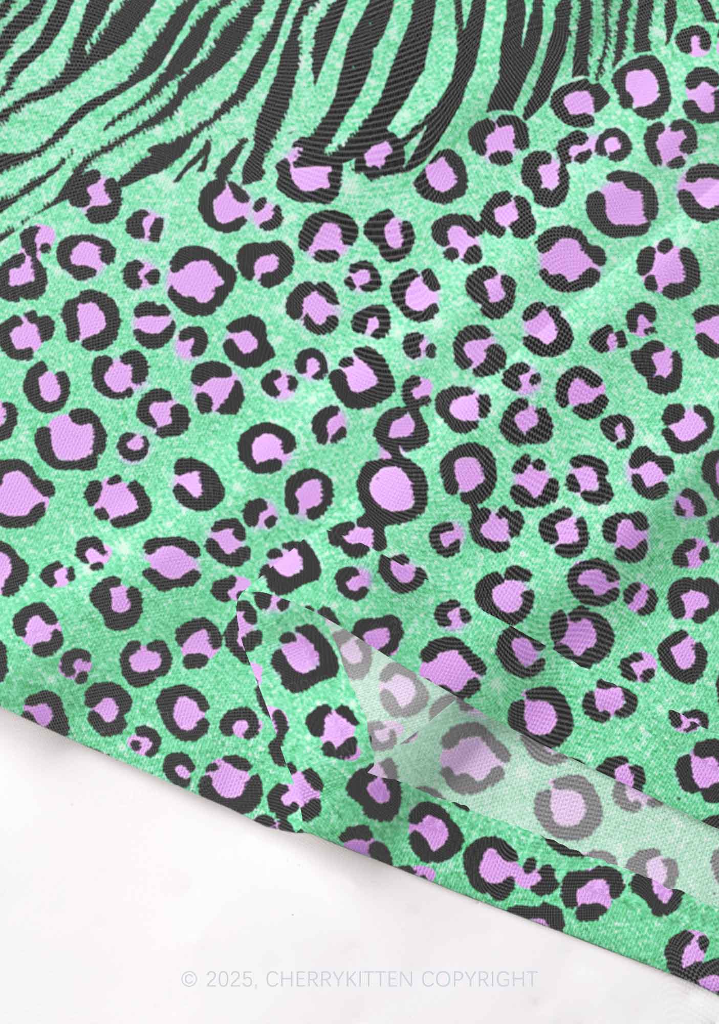 Mint Leopard Y2K Mesh Cami Tank Cherrykitten - Image 4