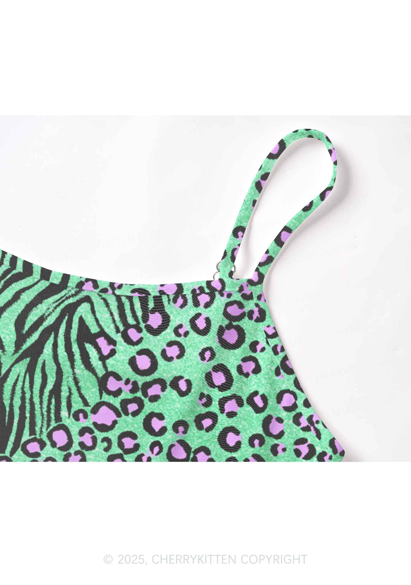 Mint Leopard Y2K Mesh Cami Tank Cherrykitten - Image 5