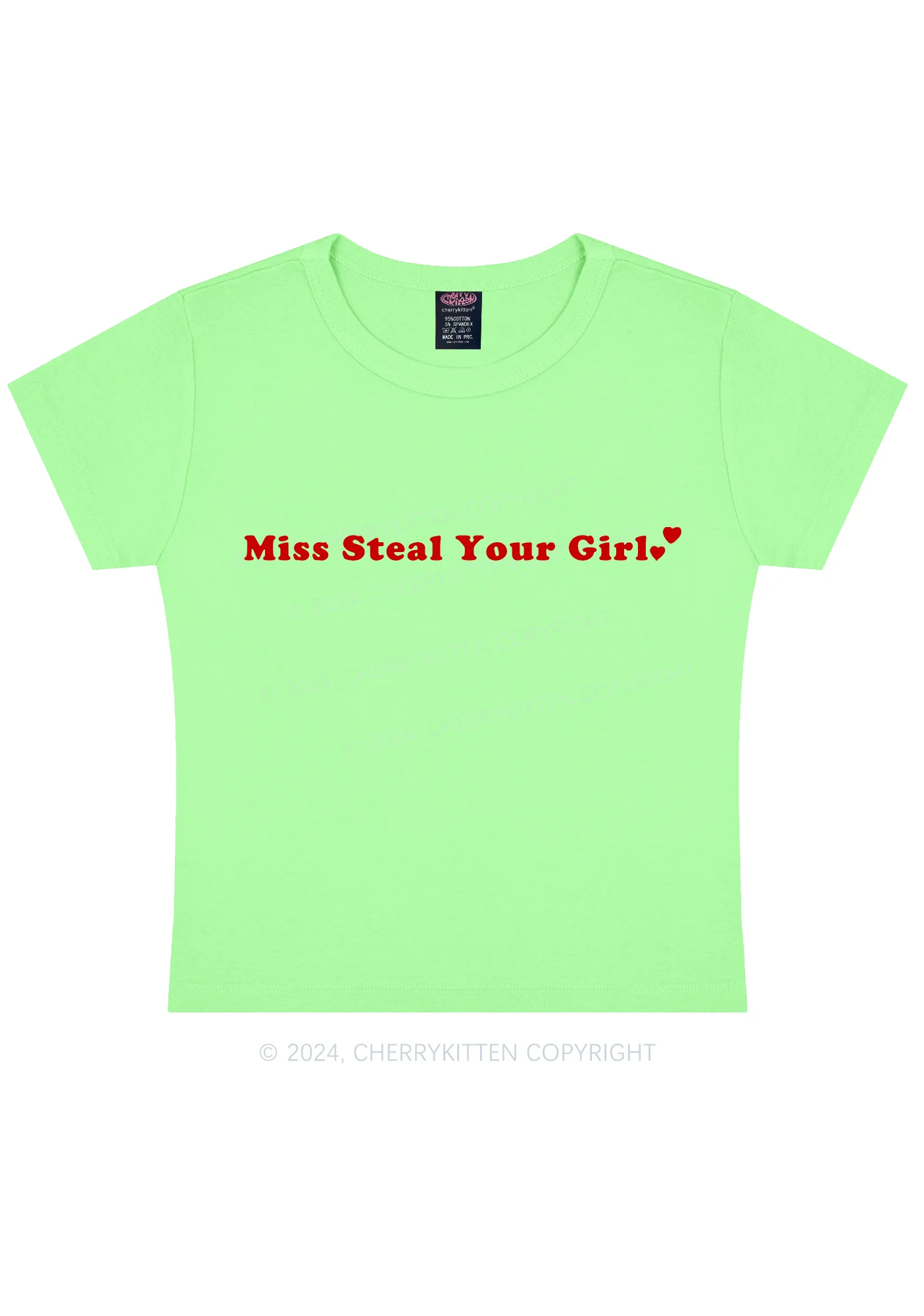 Miss Steal Your Girl Y2K Baby Tee Cherrykitten - Image 10