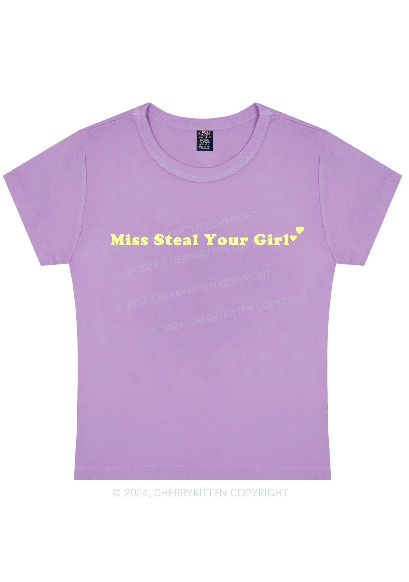Miss Steal Your Girl Y2K Baby Tee Cherrykitten - Image 7