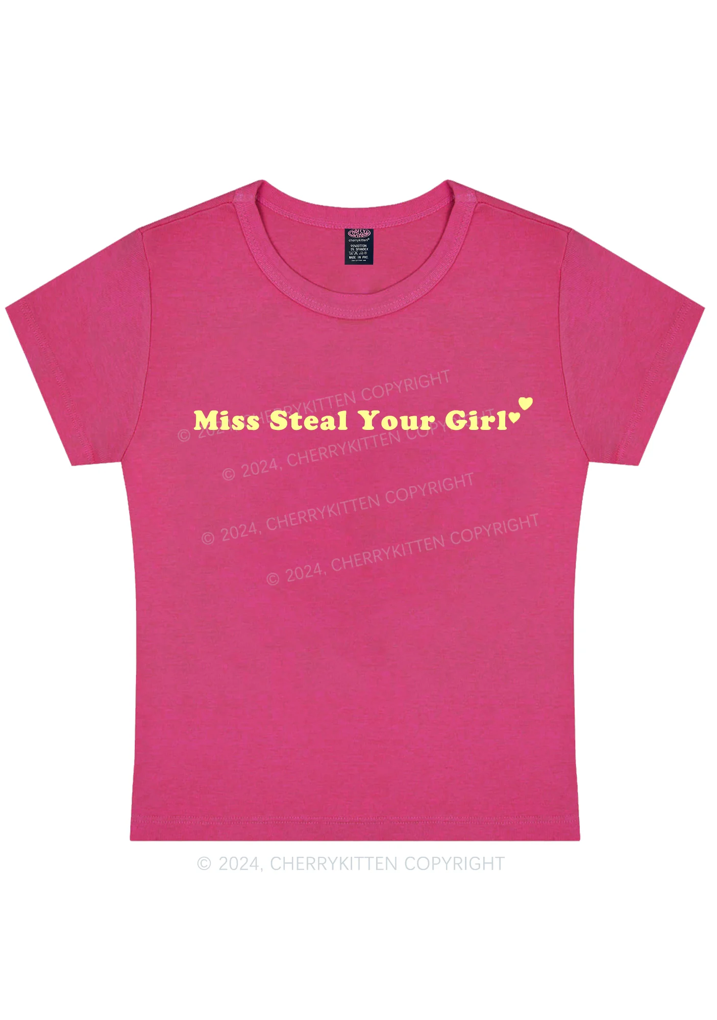 Miss Steal Your Girl Y2K Baby Tee Cherrykitten - Image 8