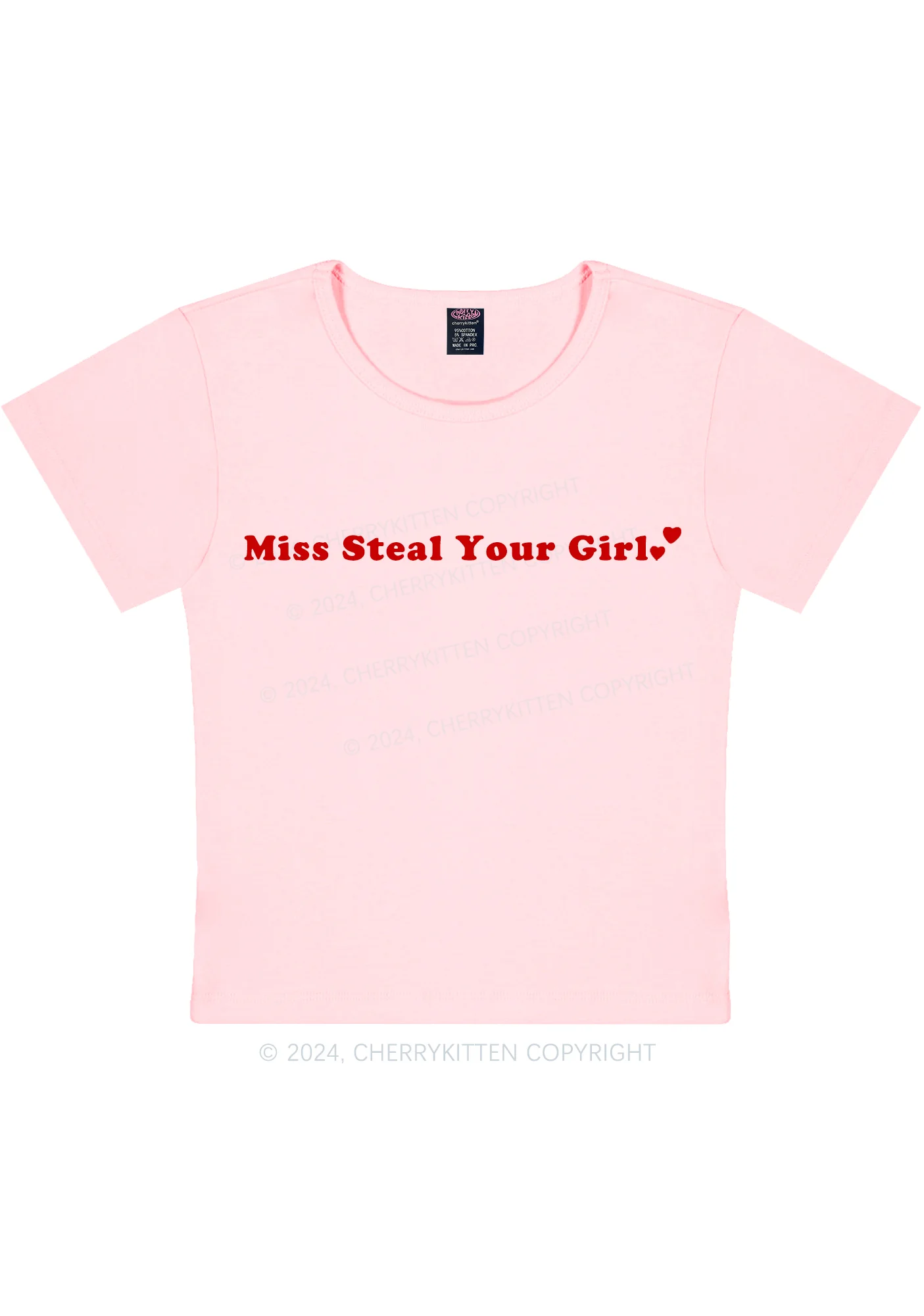 Miss Steal Your Girl Y2K Baby Tee Cherrykitten - Image 9