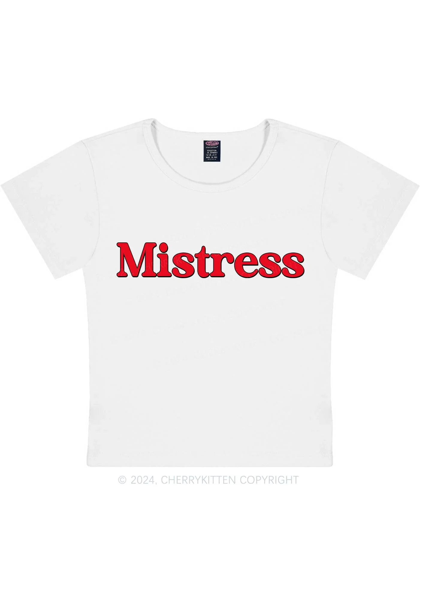 Mistress Y2K Baby Tee Cherrykitten - Image 5
