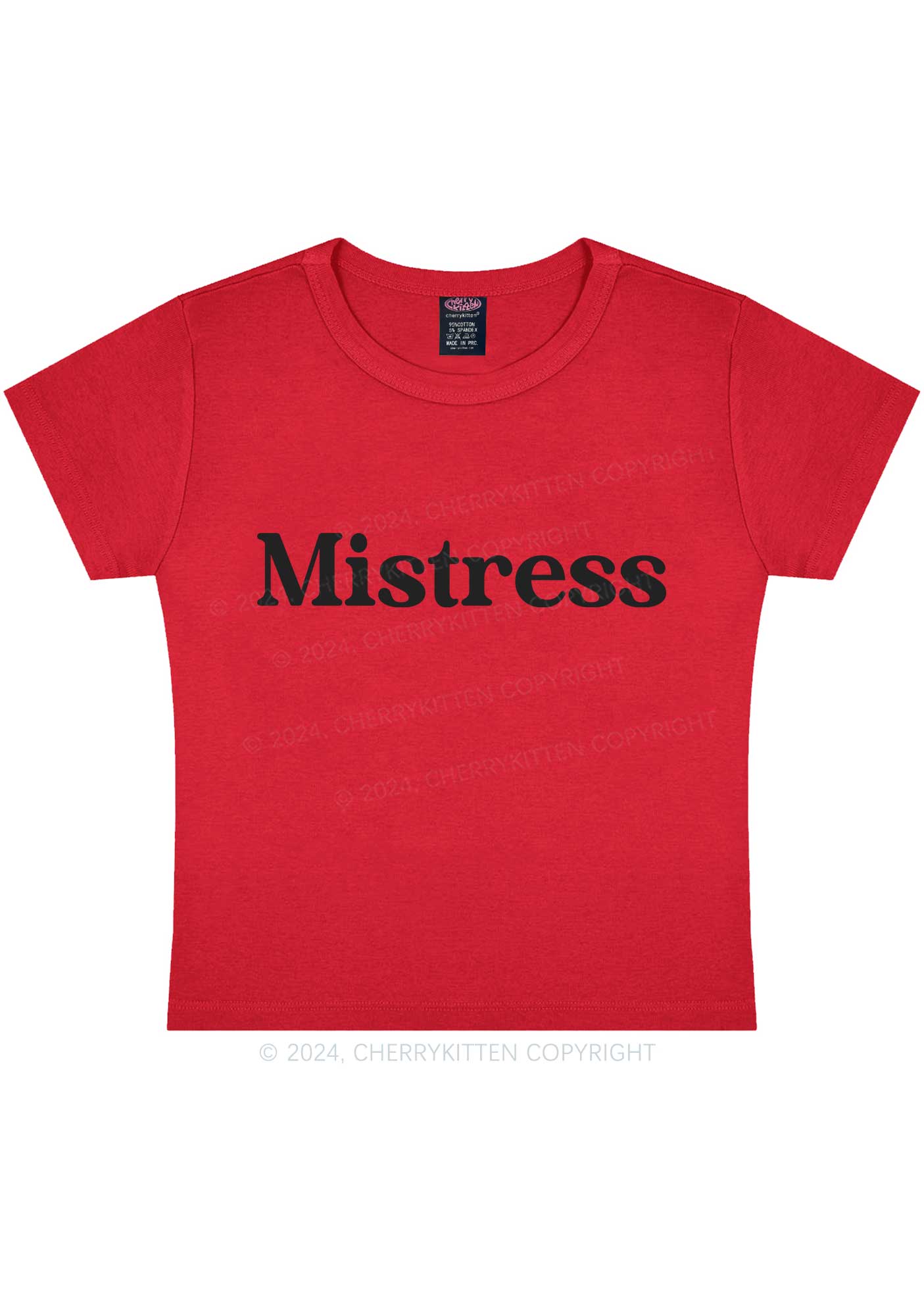Mistress Y2K Baby Tee Cherrykitten - Image 6
