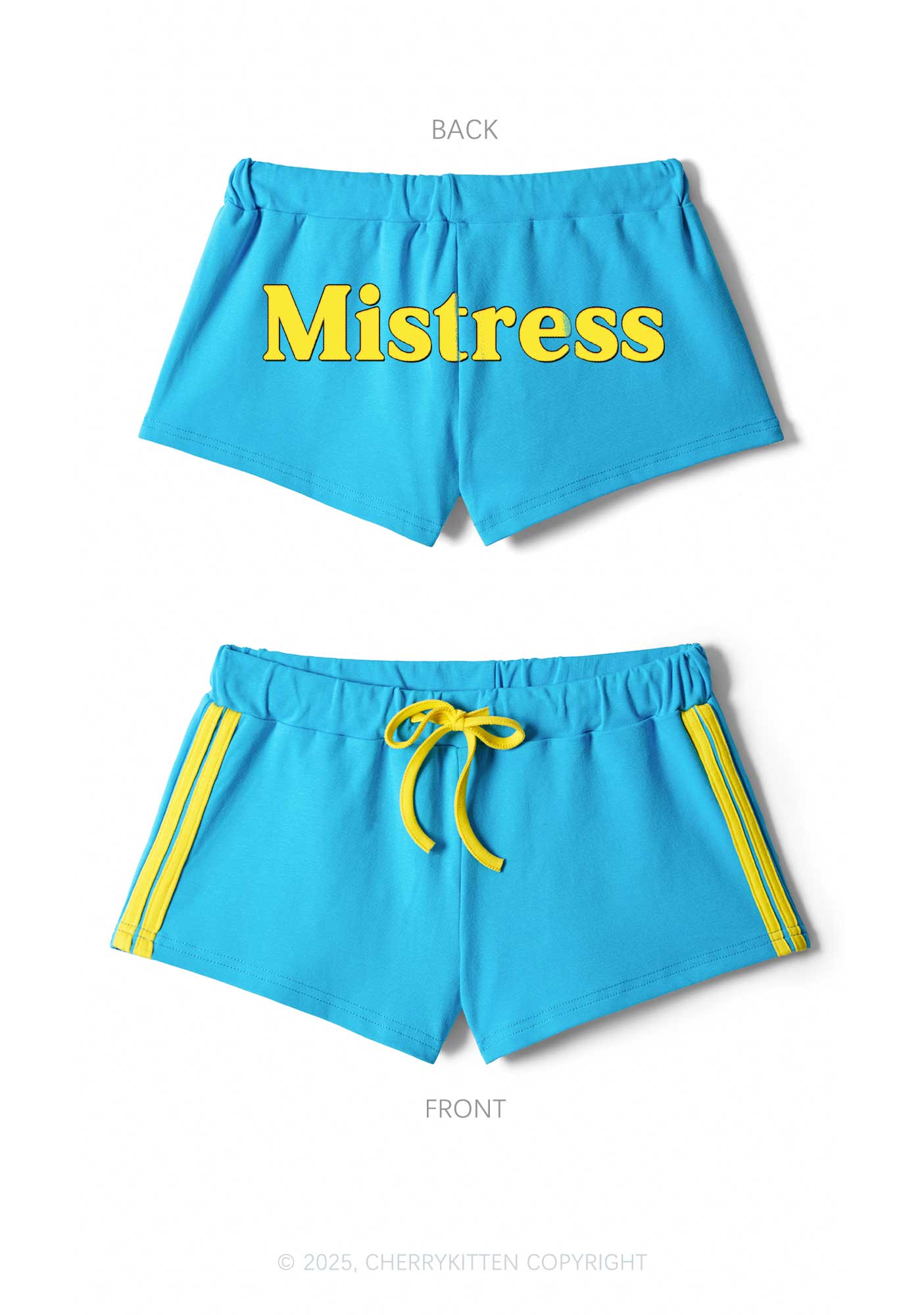 Mistress Y2K Drawstring Mini Shorts Cherrykitten - Image 3