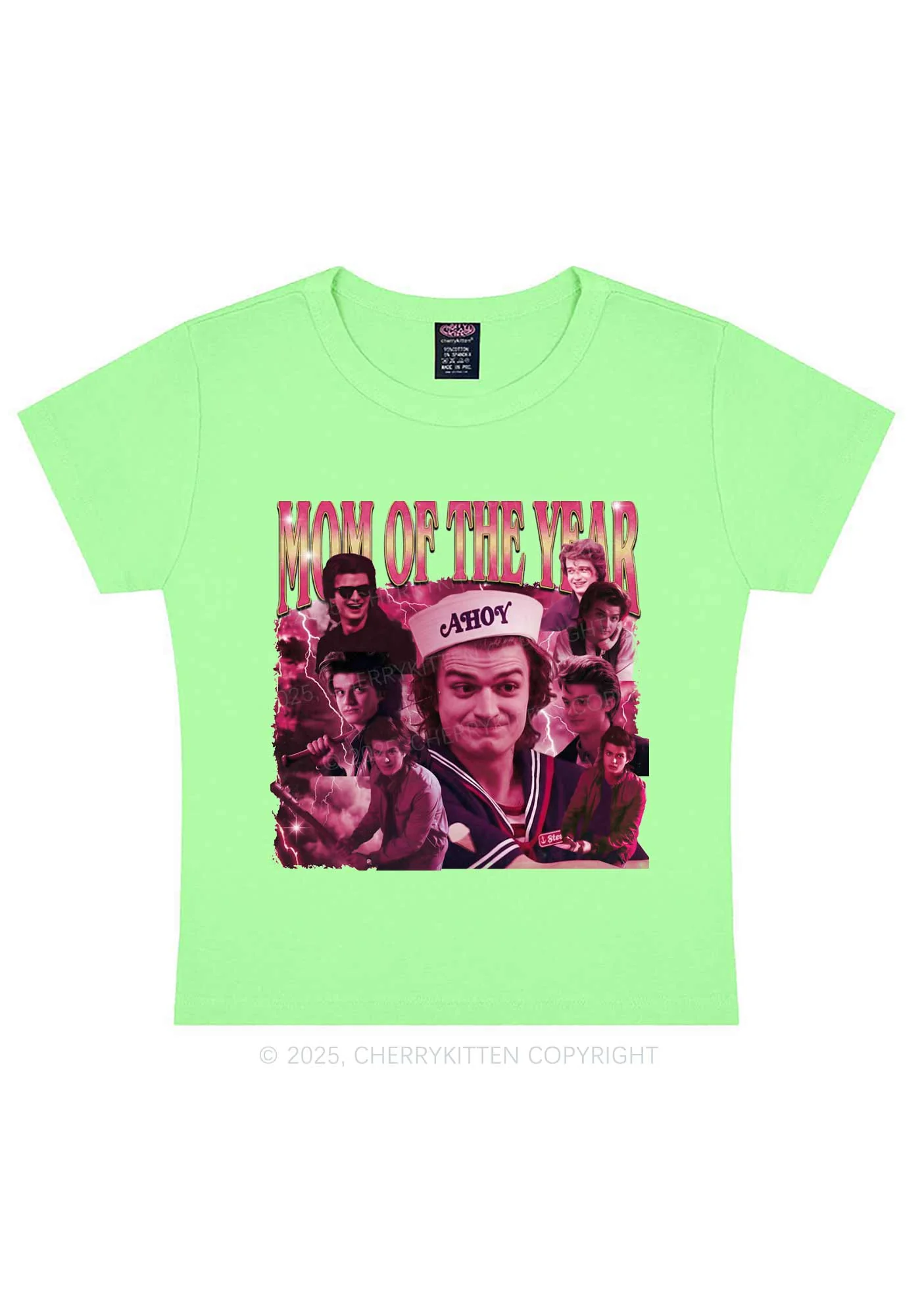 Mom Of The Year Y2K Baby Tee Cherrykitten - Image 12