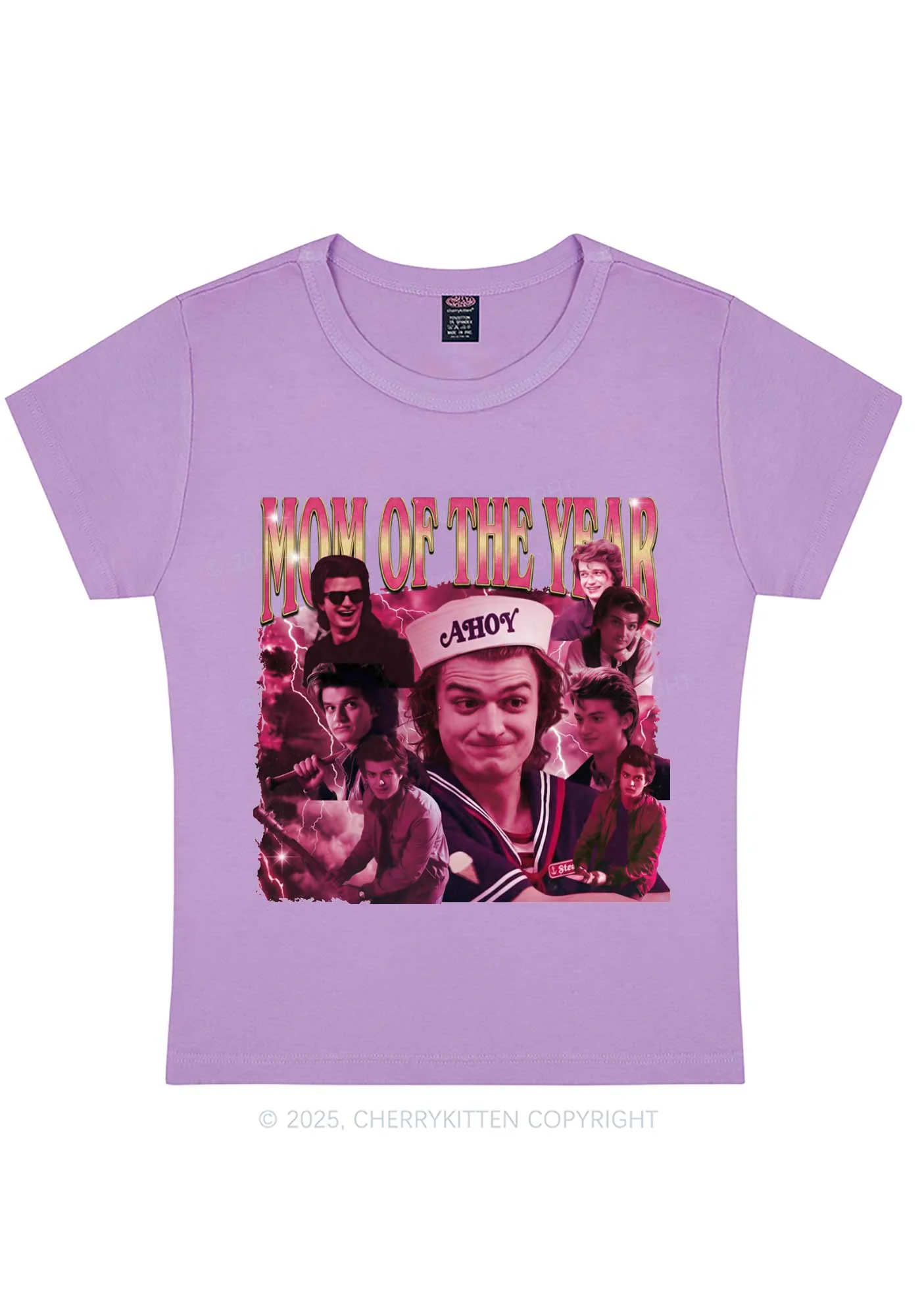 Mom Of The Year Y2K Baby Tee Cherrykitten - Image 5