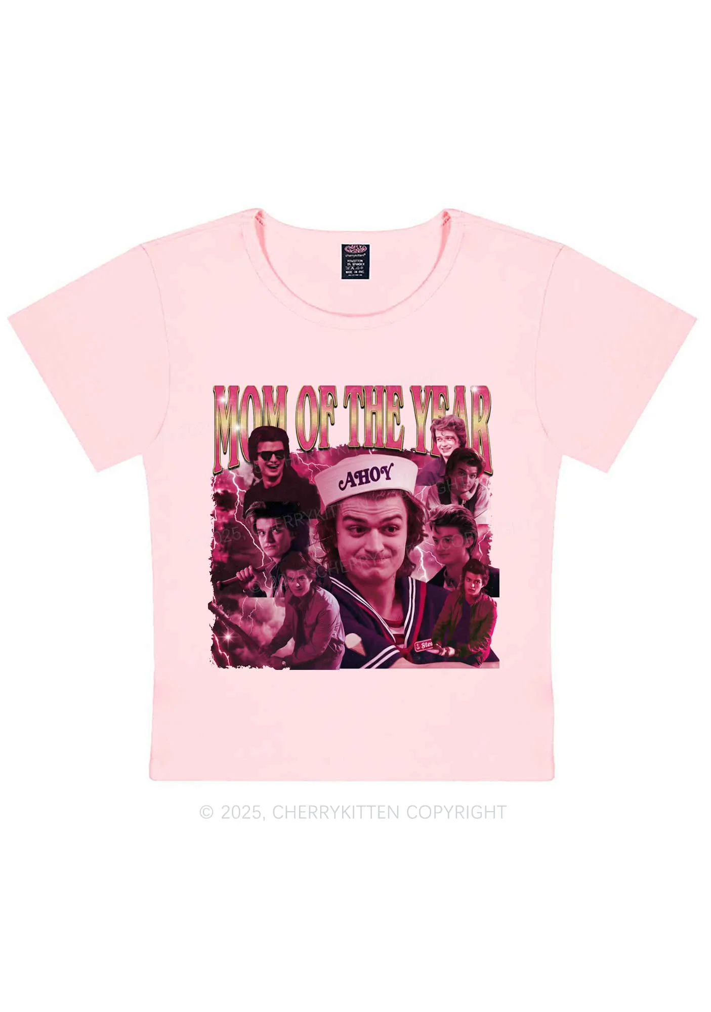 Mom Of The Year Y2K Baby Tee Cherrykitten - Image 6