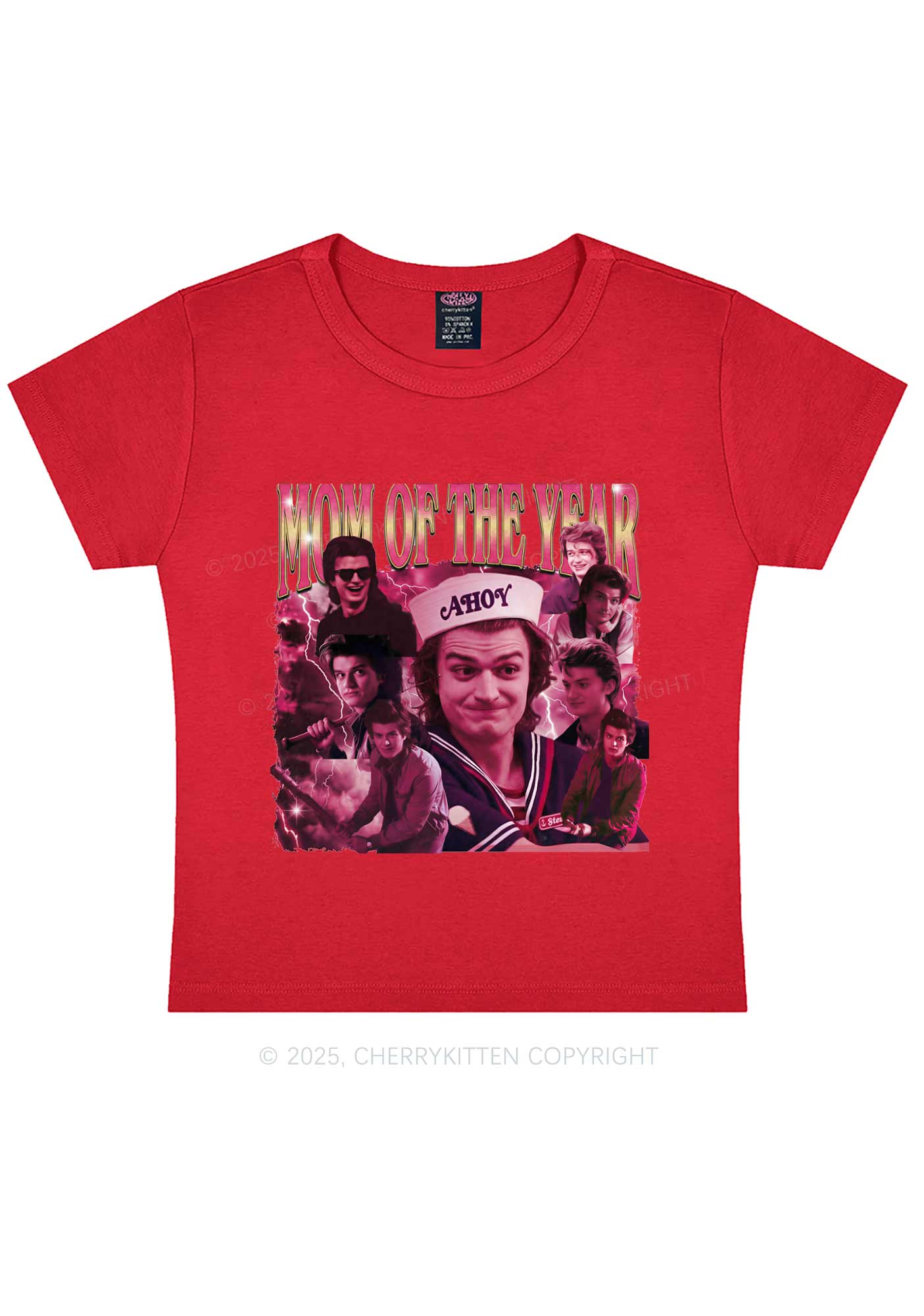 Mom Of The Year Y2K Baby Tee Cherrykitten - Image 9