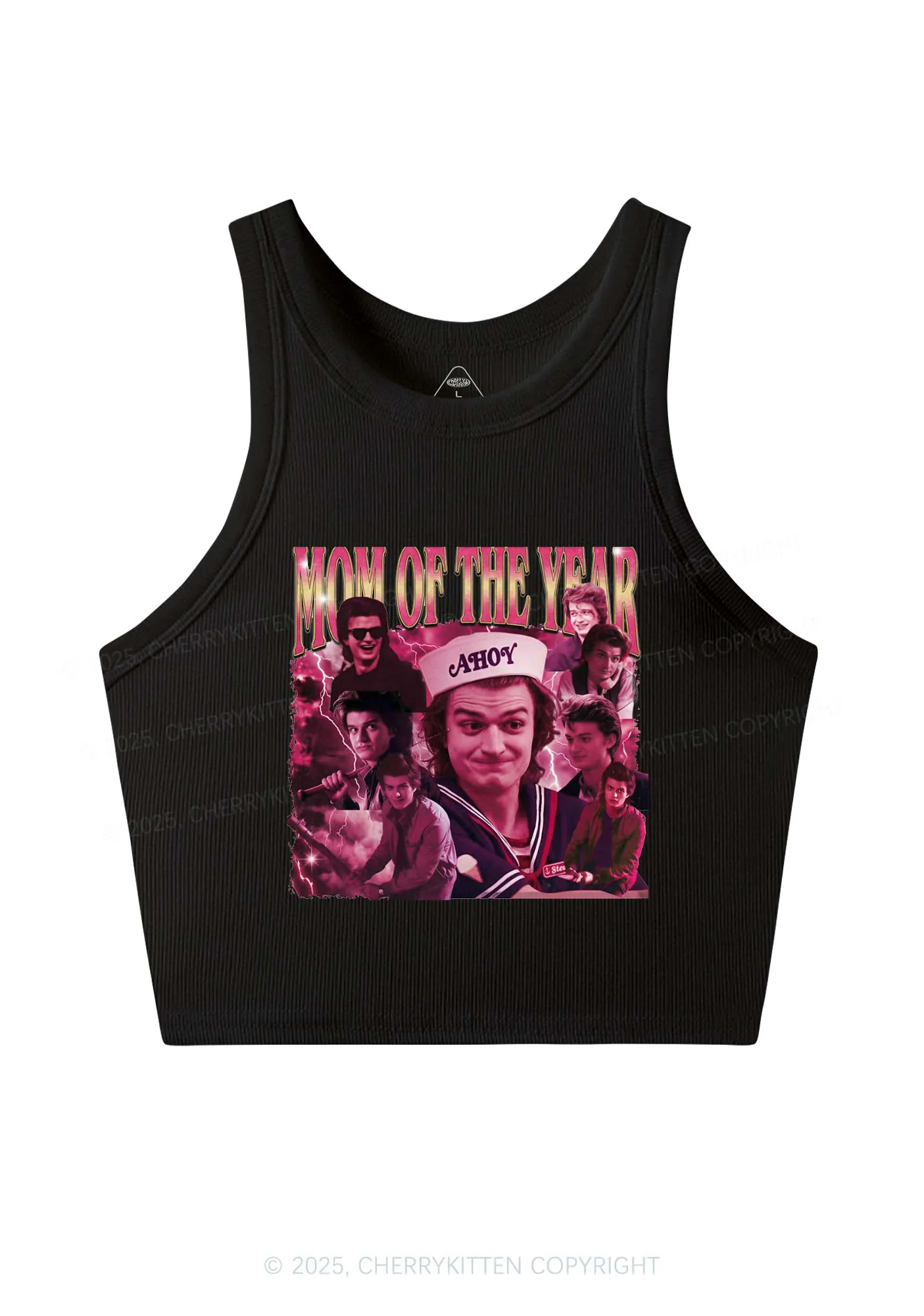 Mom Of The Year Y2K Crop Tank Top Cherrykitten - Image 4