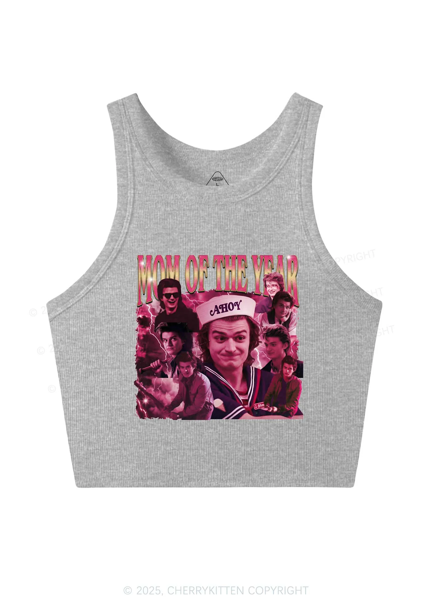 Mom Of The Year Y2K Crop Tank Top Cherrykitten - Image 5