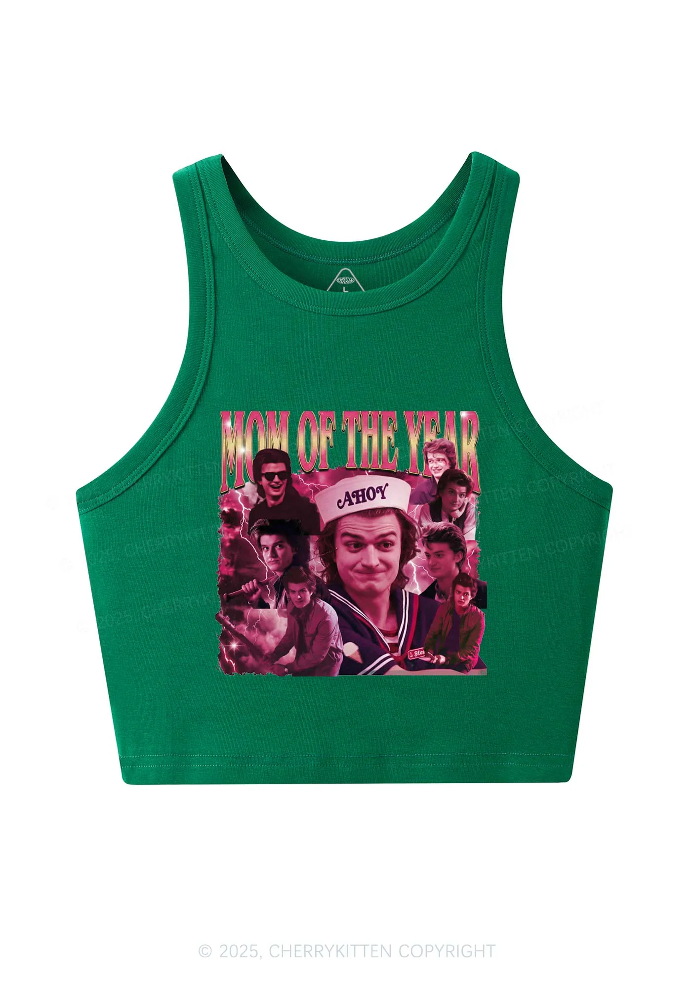 Mom Of The Year Y2K Crop Tank Top Cherrykitten - Image 6