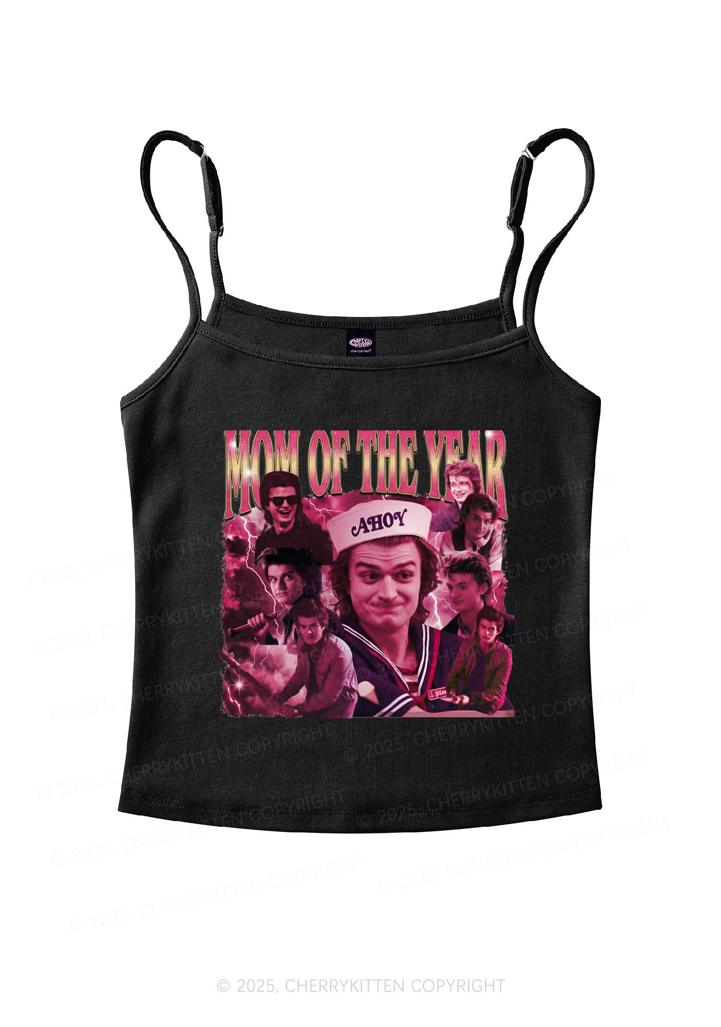 Mom Of The Year Y2K Spaghetti Strap Cami Cherrykitten - Image 3