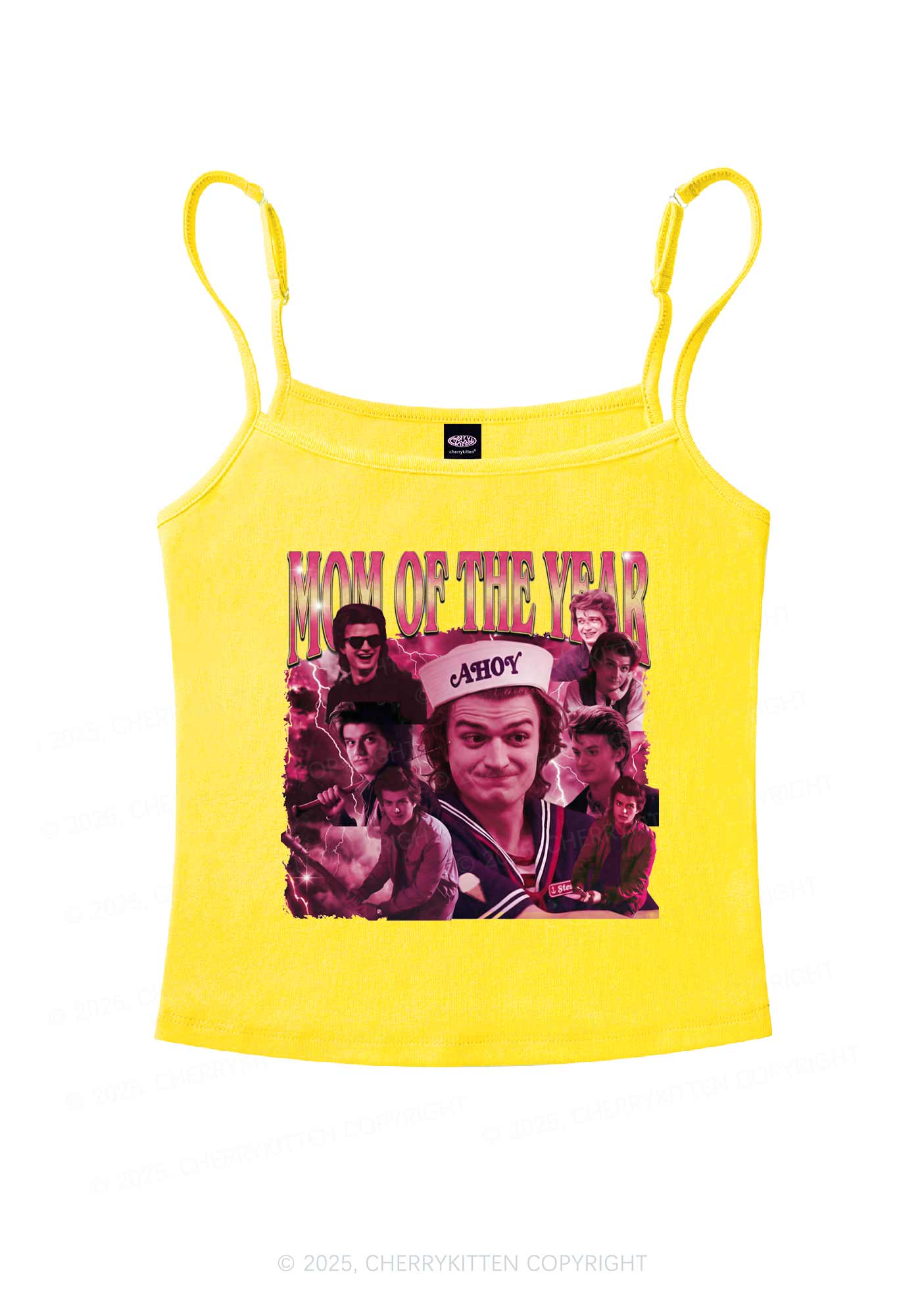 Mom Of The Year Y2K Spaghetti Strap Cami Cherrykitten - Image 4