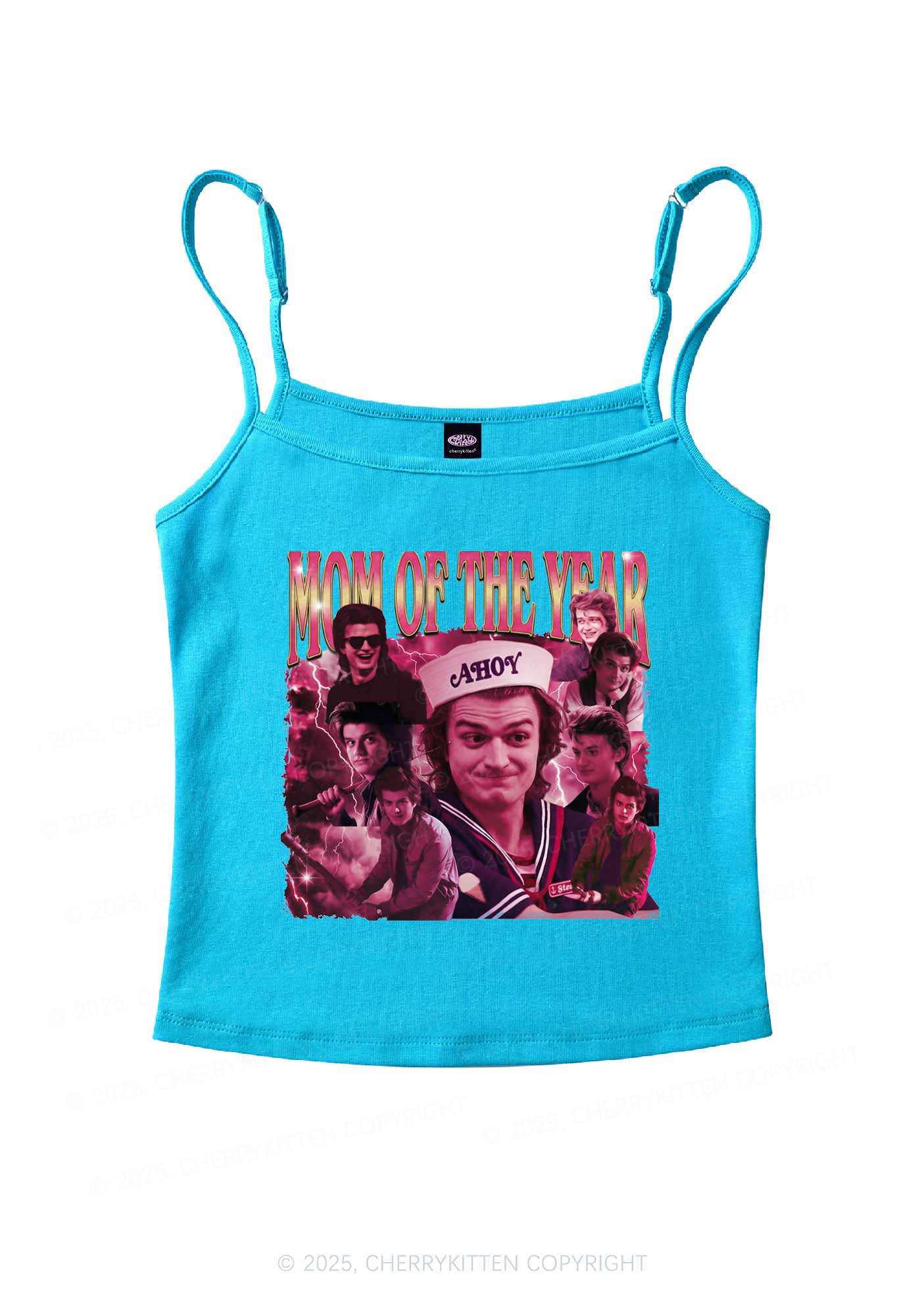 Mom Of The Year Y2K Spaghetti Strap Cami Cherrykitten - Image 5