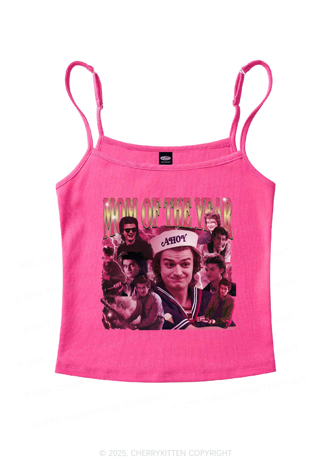 Mom Of The Year Y2K Spaghetti Strap Cami Cherrykitten - Image 6