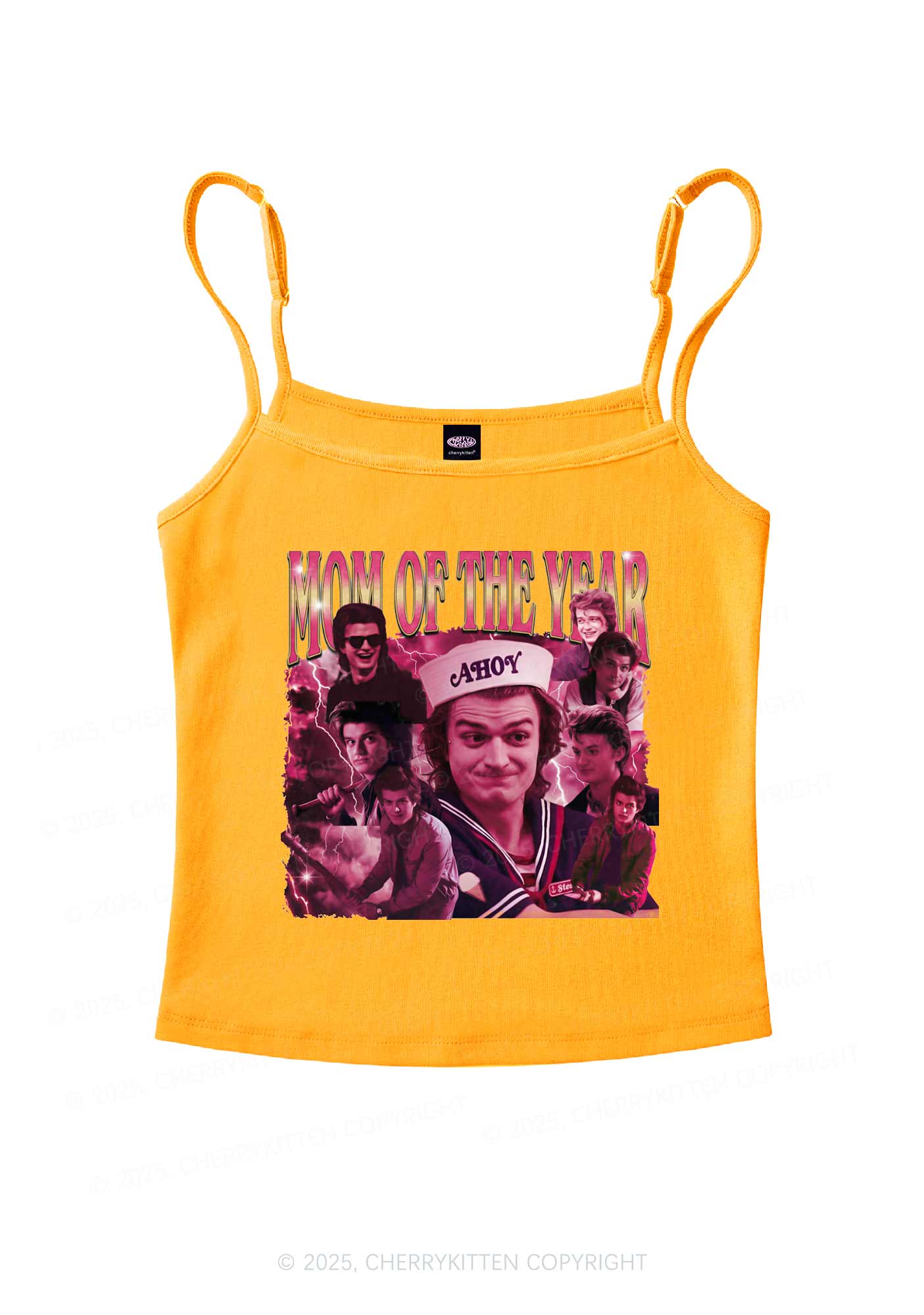 Mom Of The Year Y2K Spaghetti Strap Cami Cherrykitten - Image 7