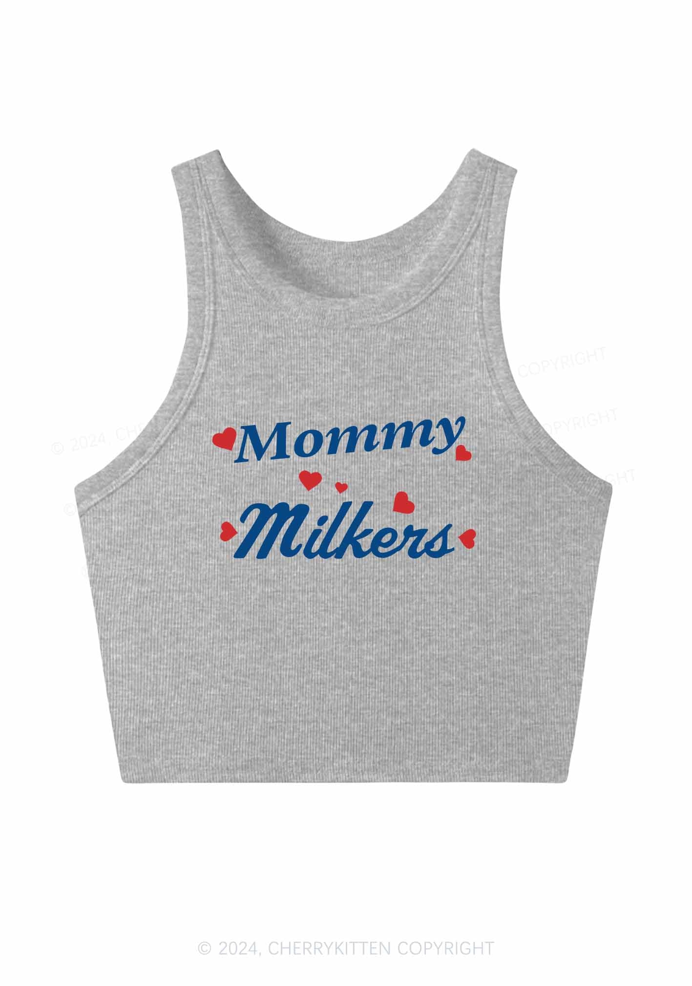Mommy Milkers Y2K Crop Tank Top Cherrykitten - Image 4