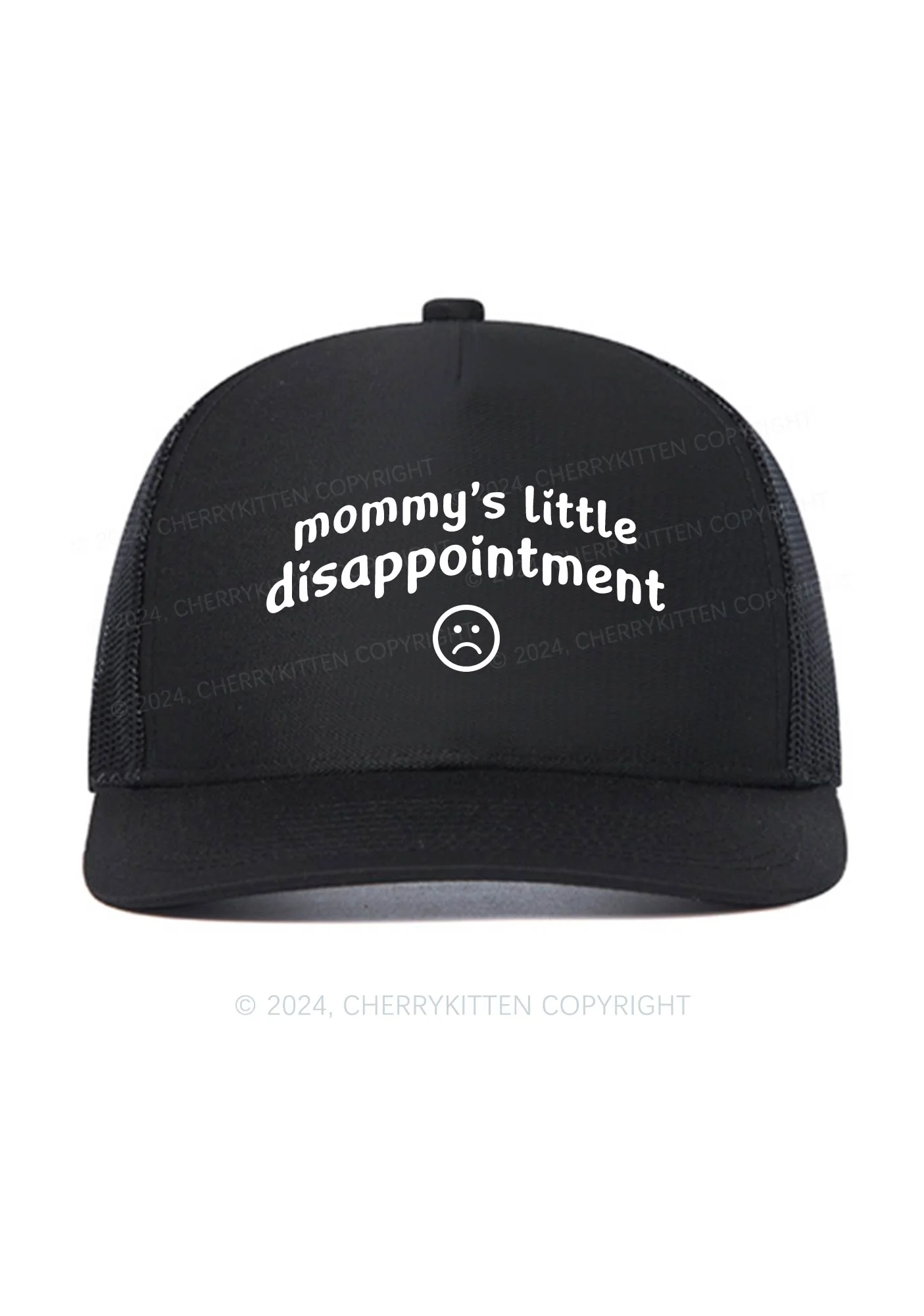 Mommy's Little Disappointment Y2K Trucker Mesh Hat Cherrykitten - Image 2