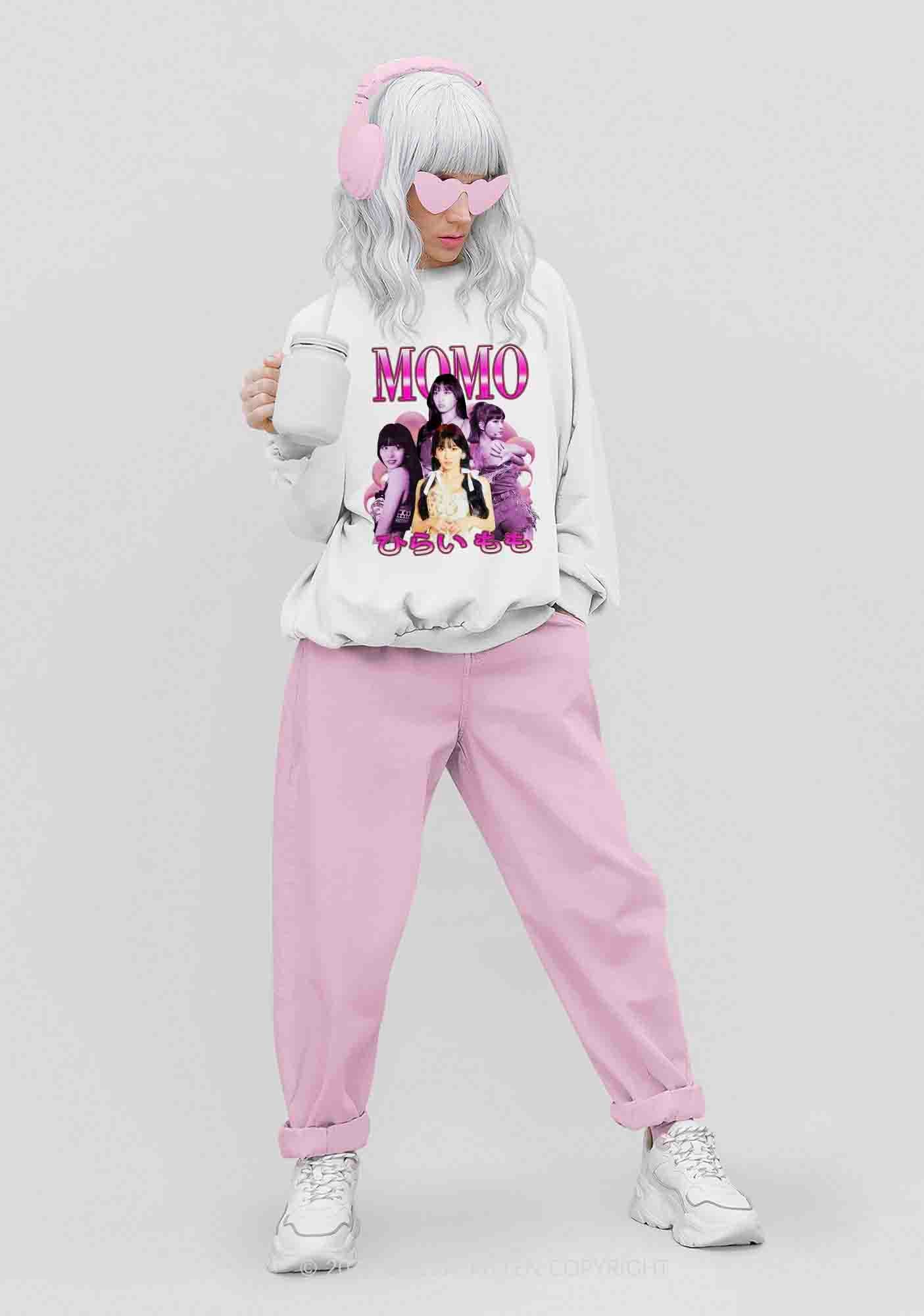 Momo Photos Kpop Y2K Sweatshirt Cherrykitten - Image 2