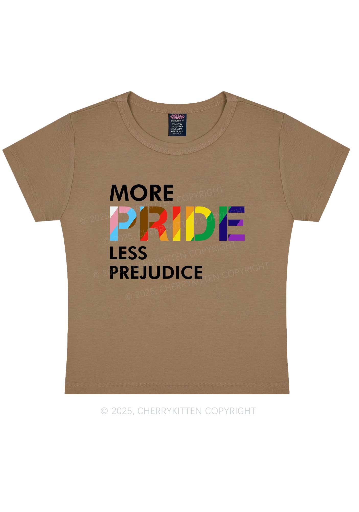 More Pride Less Prejudice Y2K Baby Tee Cherrykitten - Image 10
