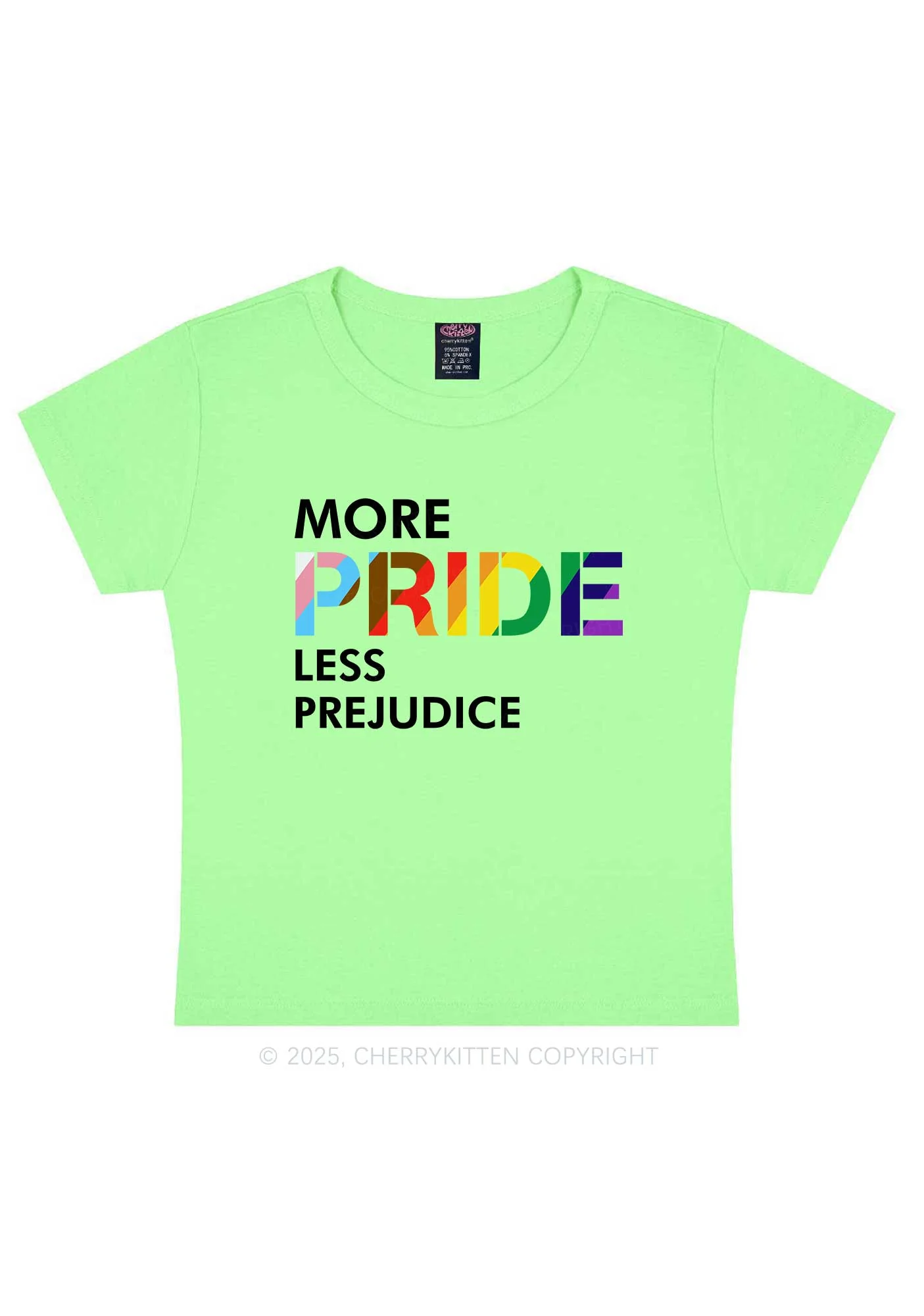 More Pride Less Prejudice Y2K Baby Tee Cherrykitten - Image 13