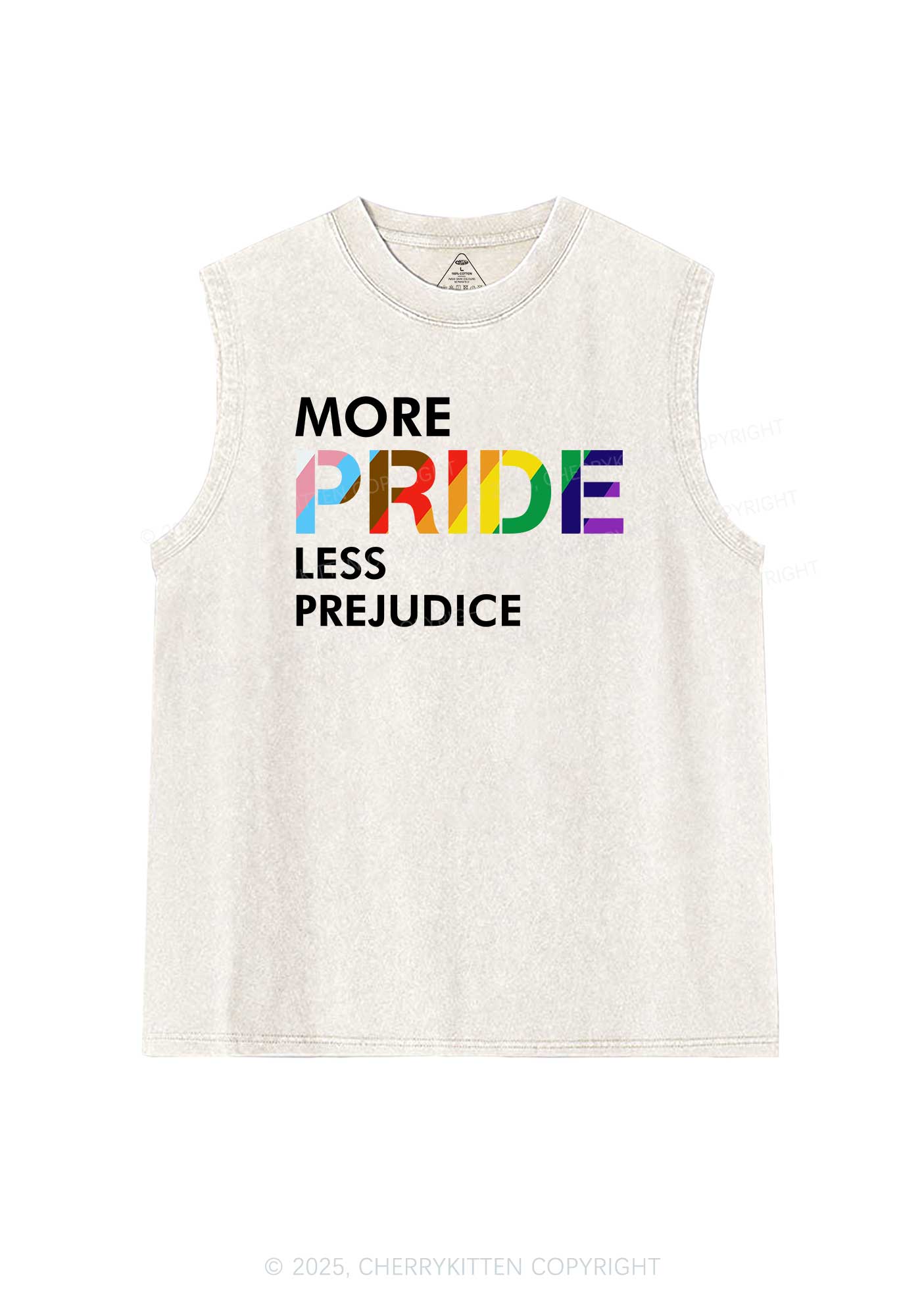 More Pride Less Prejudice Y2K Washed Muscle Tank Cherrykitten - Image 4