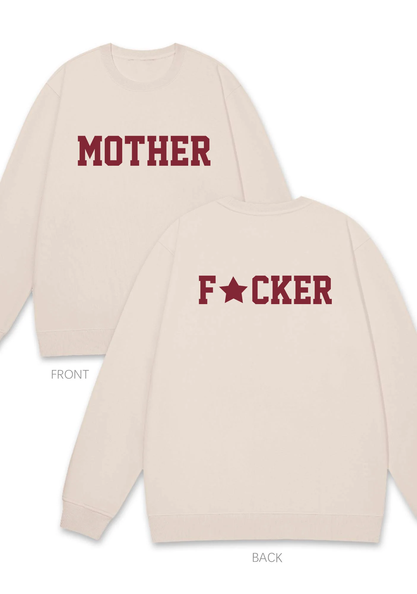 Motherfxcker Two Sides Y2K Sweatshirt - Image 4