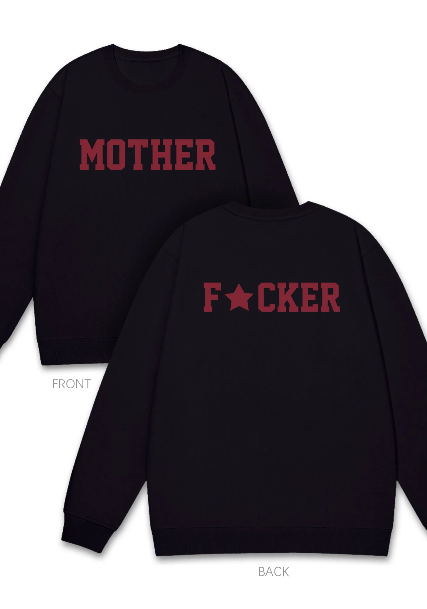 Motherfxcker Two Sides Y2K Sweatshirt - Image 7