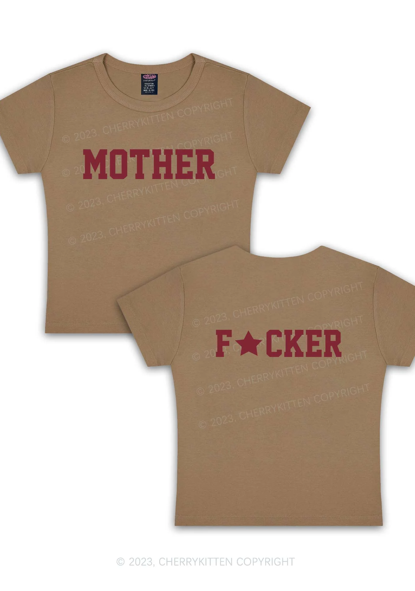 Motherfxcker Two Sides Y2K Baby Tee - Image 11