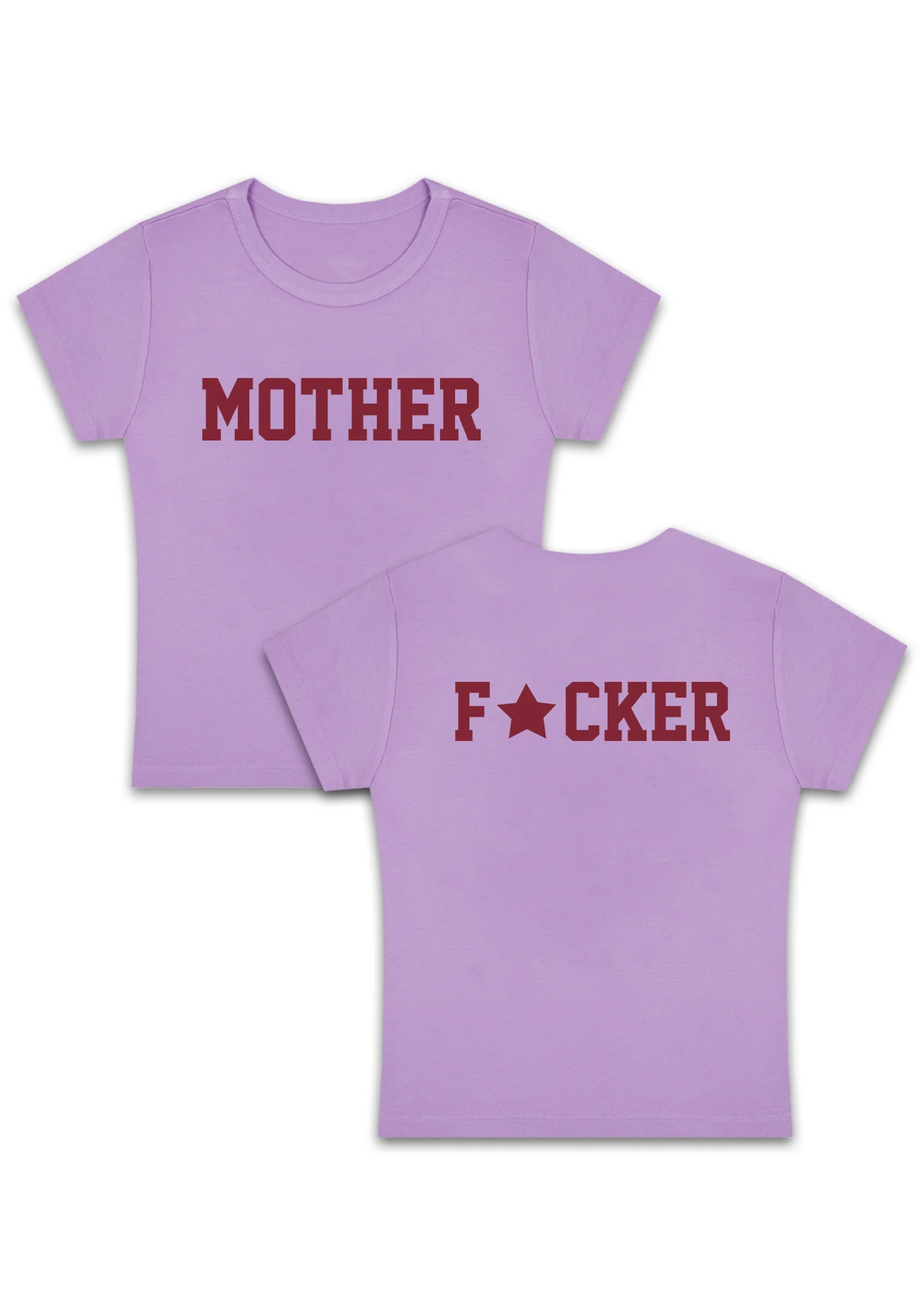 Motherfxcker Two Sides Y2K Baby Tee - Image 9