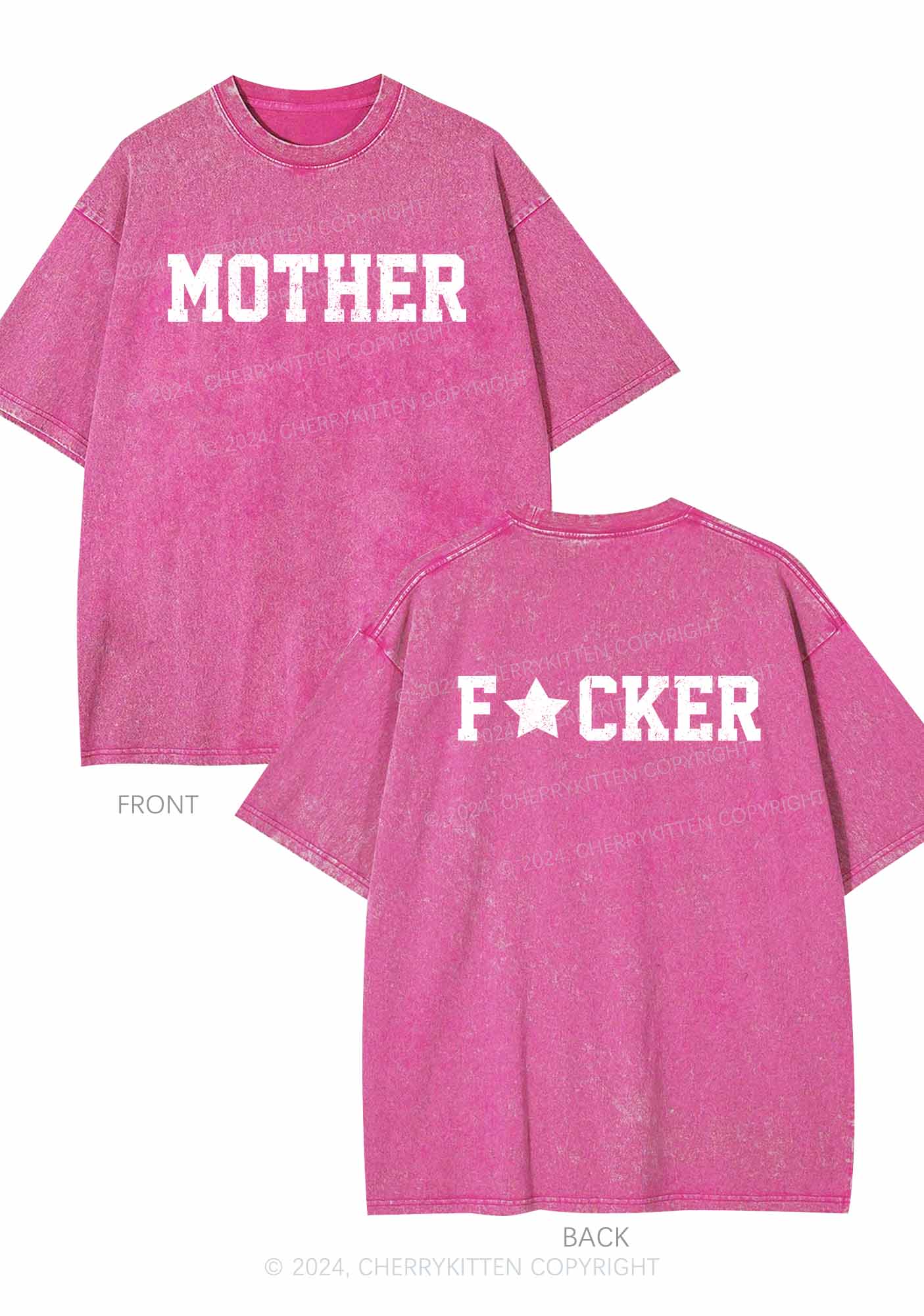 Motherfxcker Two Sides Y2K Washed Tee Cherrykitten - Image 3