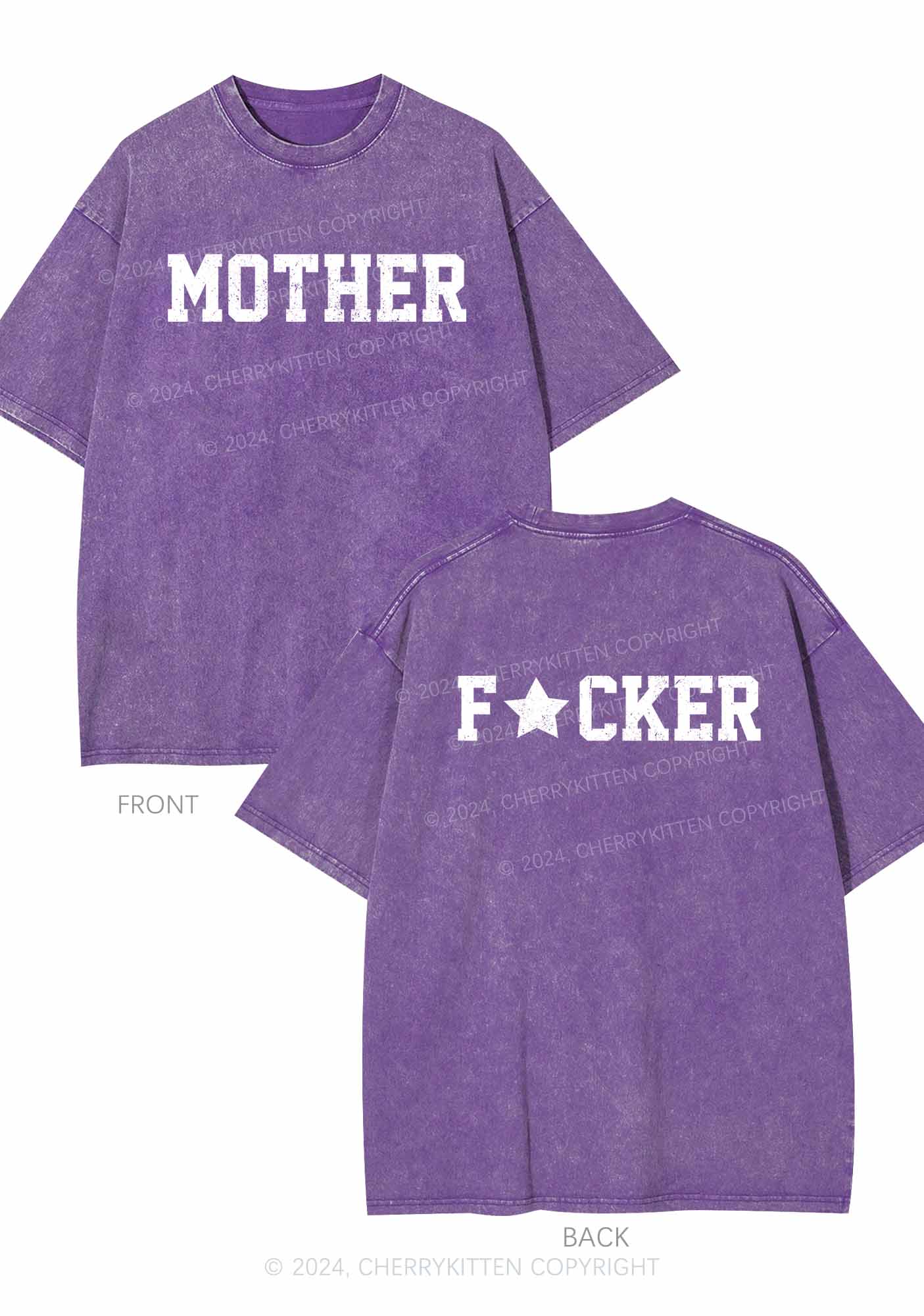 Motherfxcker Two Sides Y2K Washed Tee Cherrykitten - Image 4