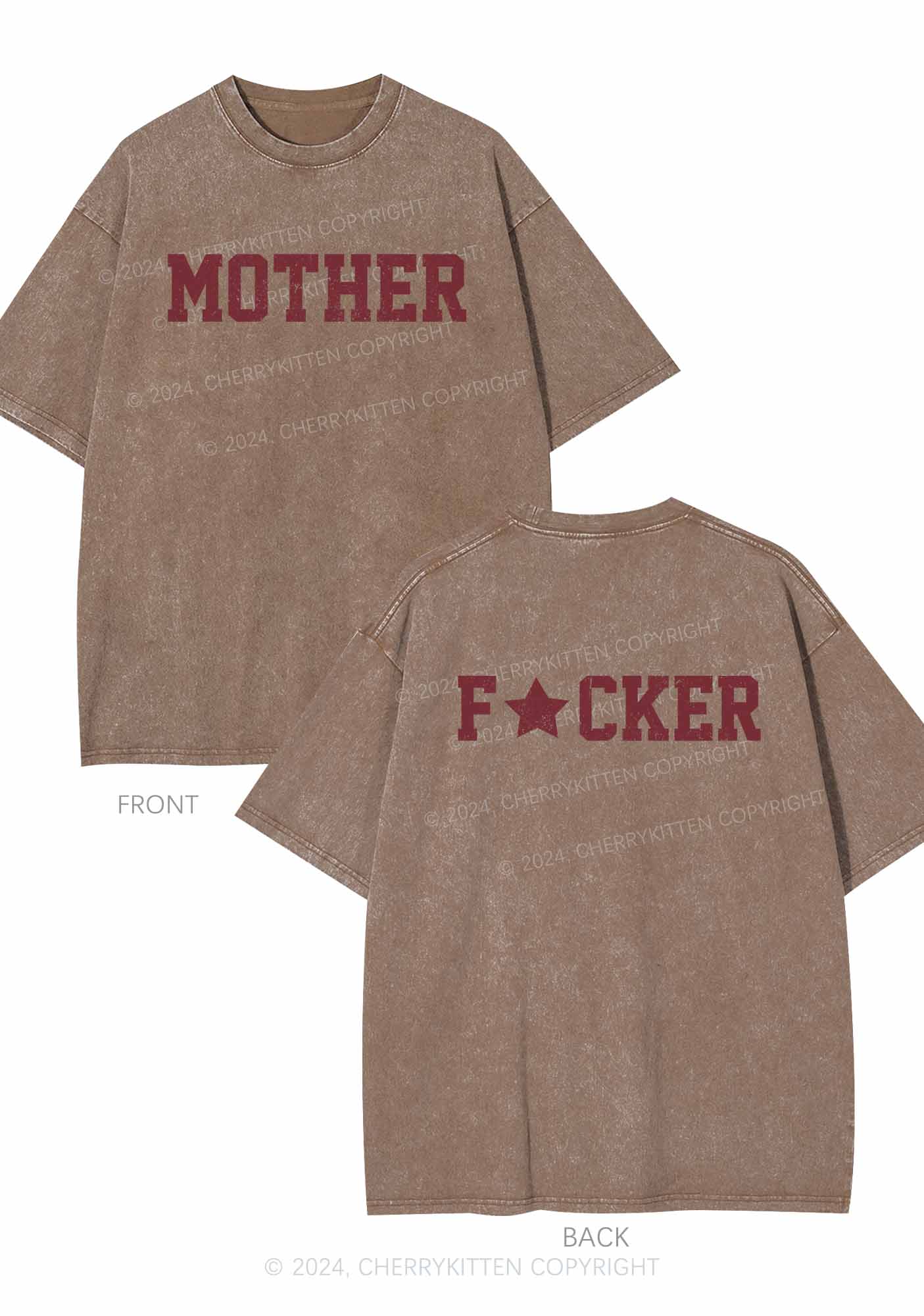 Motherfxcker Two Sides Y2K Washed Tee Cherrykitten - Image 6