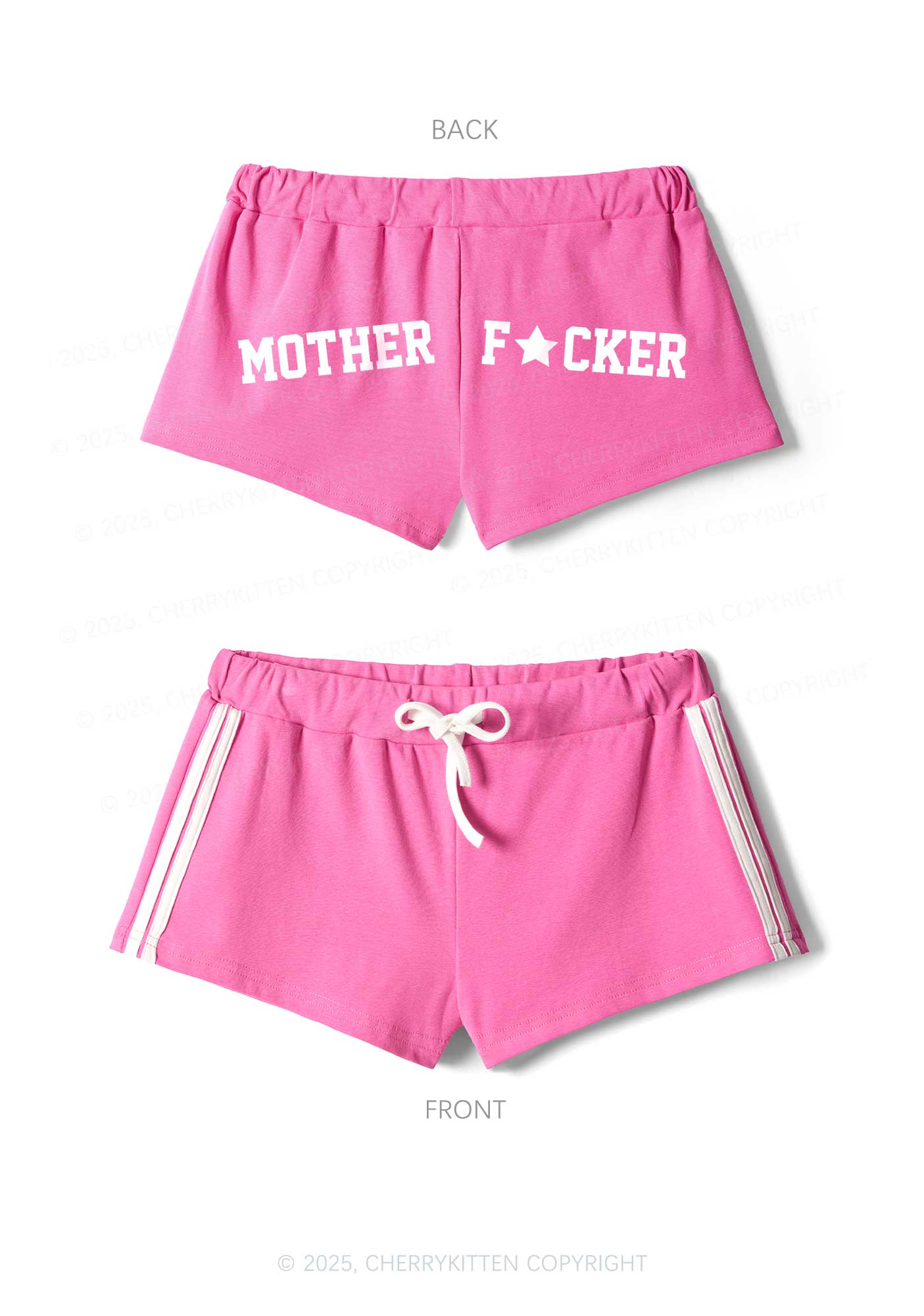 Motherfxcker Y2K Drawstring Mini Shorts Cherrykitten - Image 4